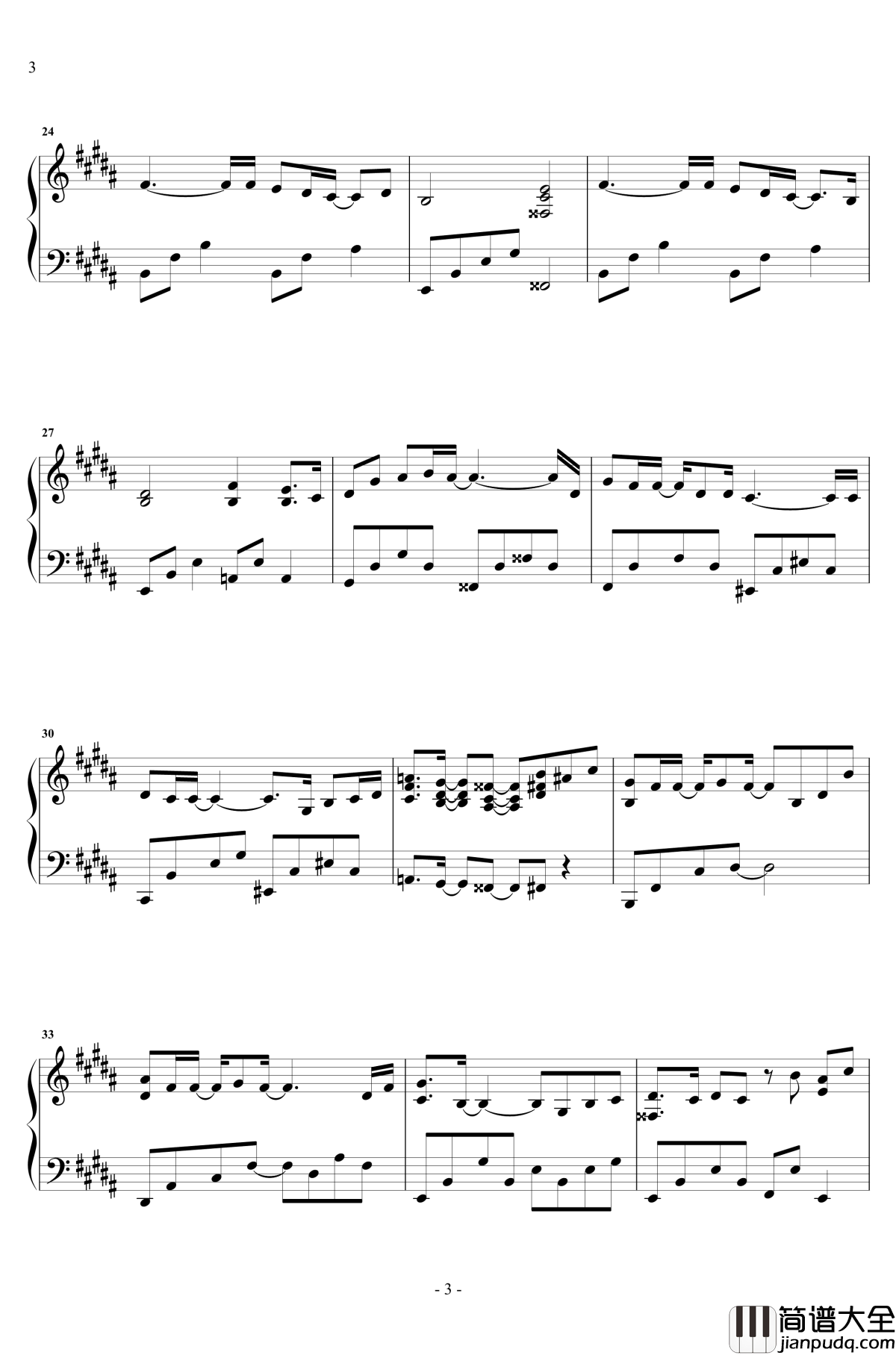 心不由己钢琴谱_华丽独奏_郁可唯