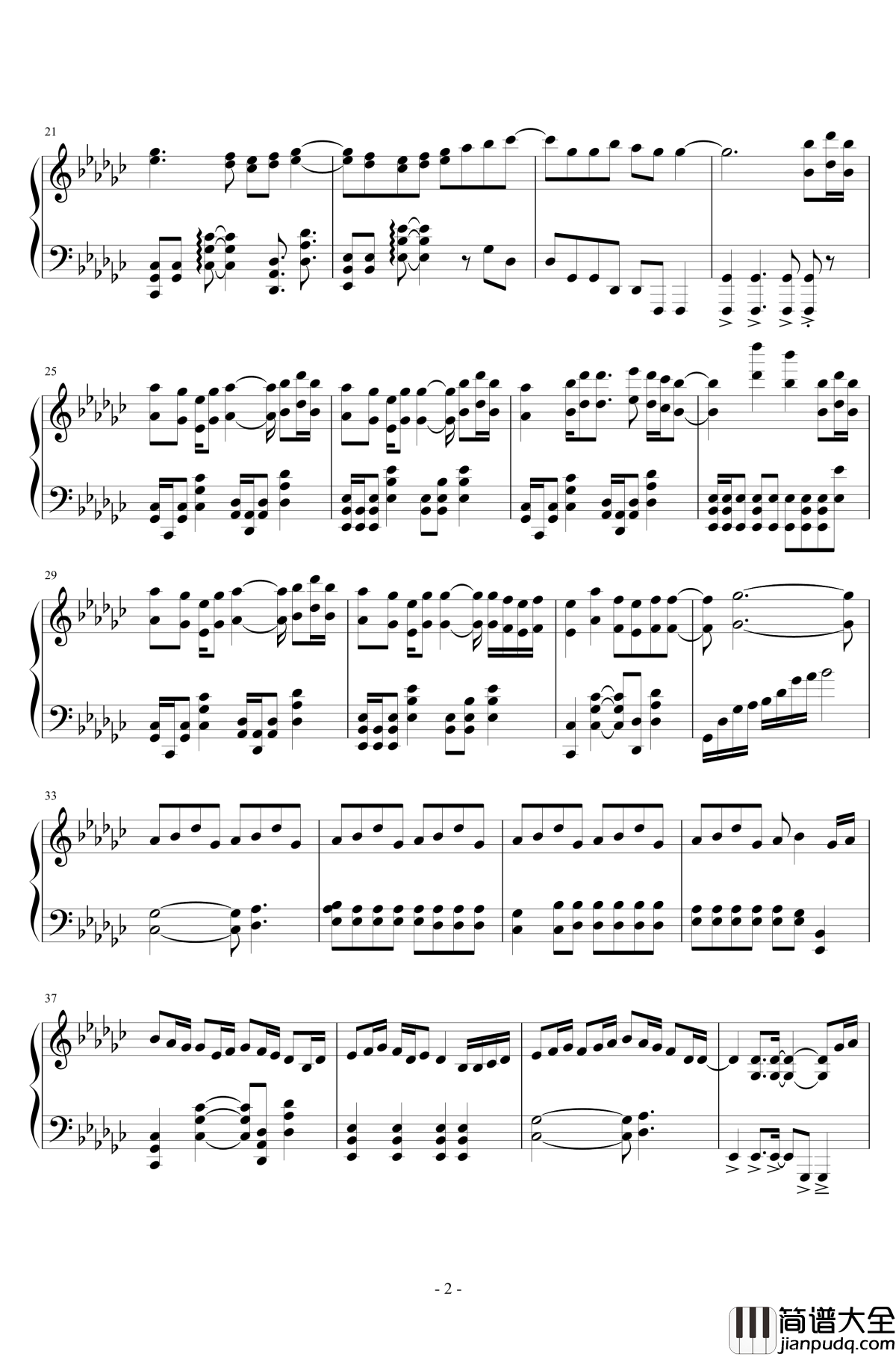 打上花火钢琴谱_米津玄师