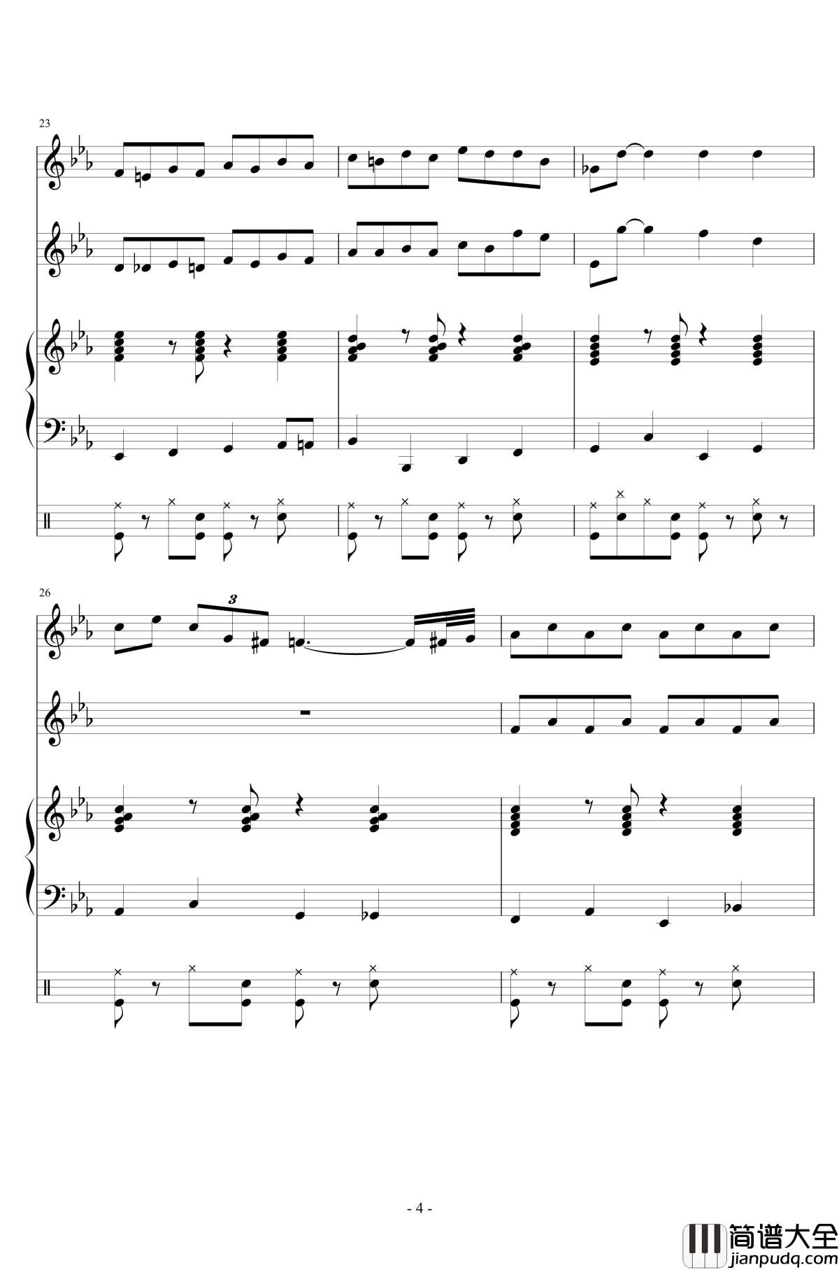 dog_dance钢琴谱_wudildy