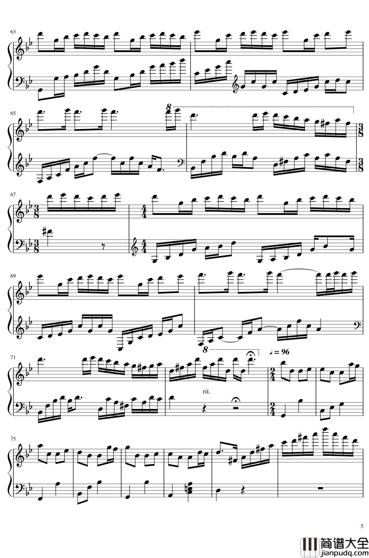 梦中的婚礼钢琴谱_梦幻改编版_克莱德曼