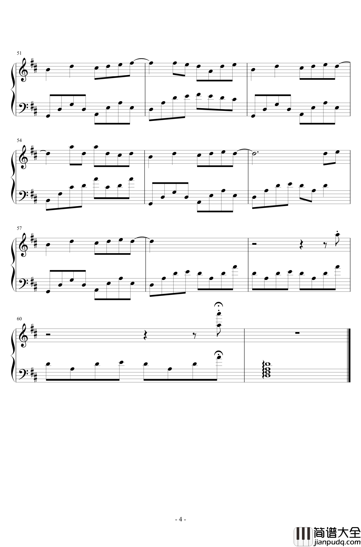 流行的云钢琴谱_岸部真明