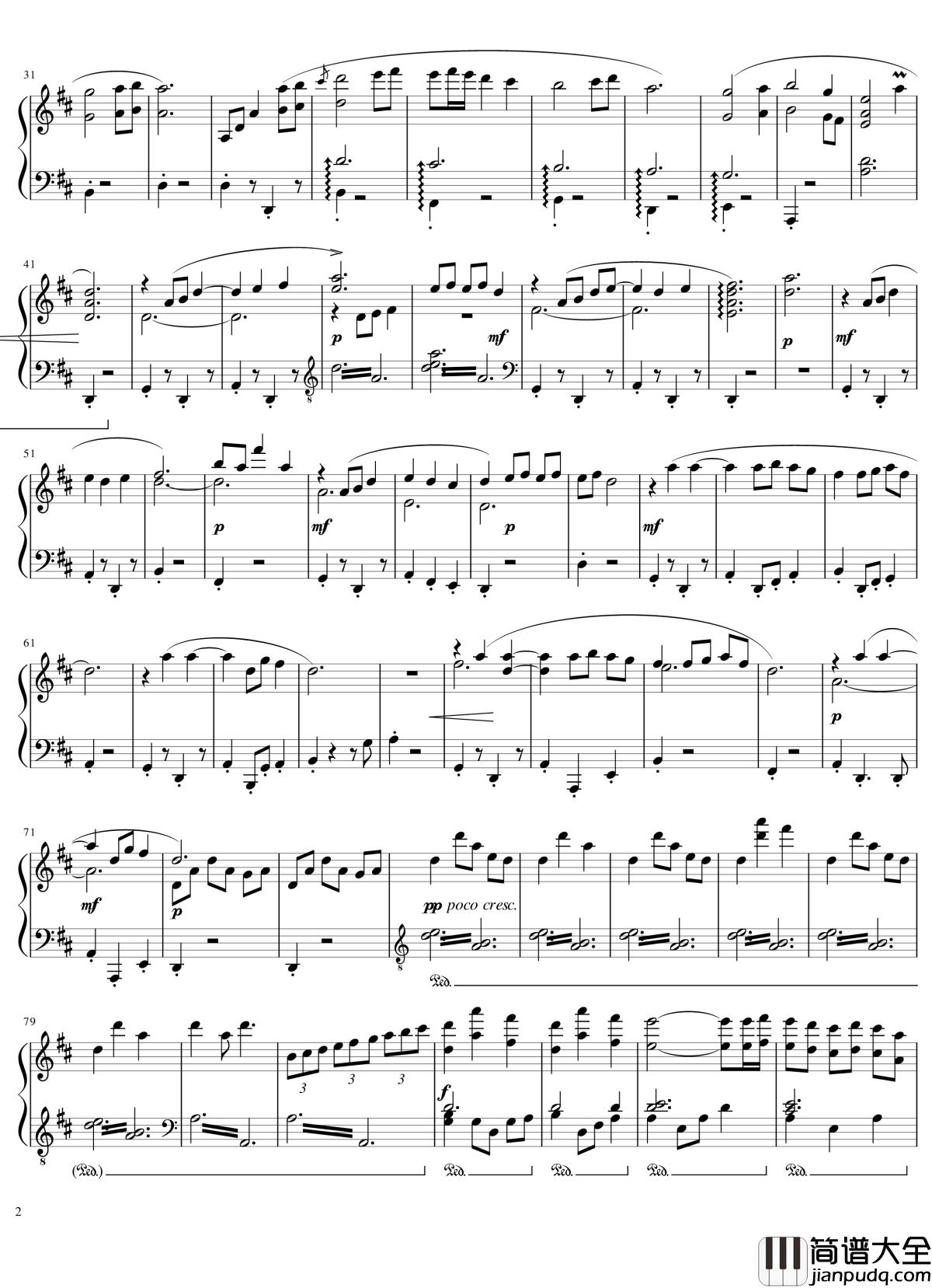 Ori_and_The_Blind_Forest钢琴谱_未知的时空