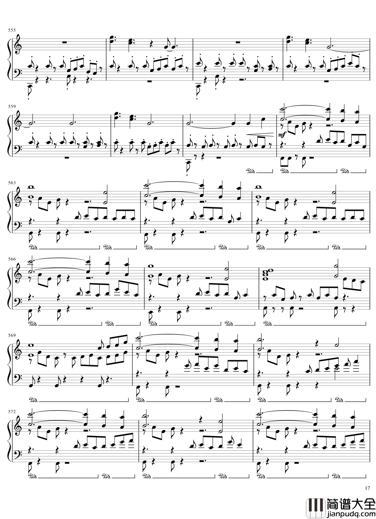 Ori_and_The_Blind_Forest钢琴谱_未知的时空