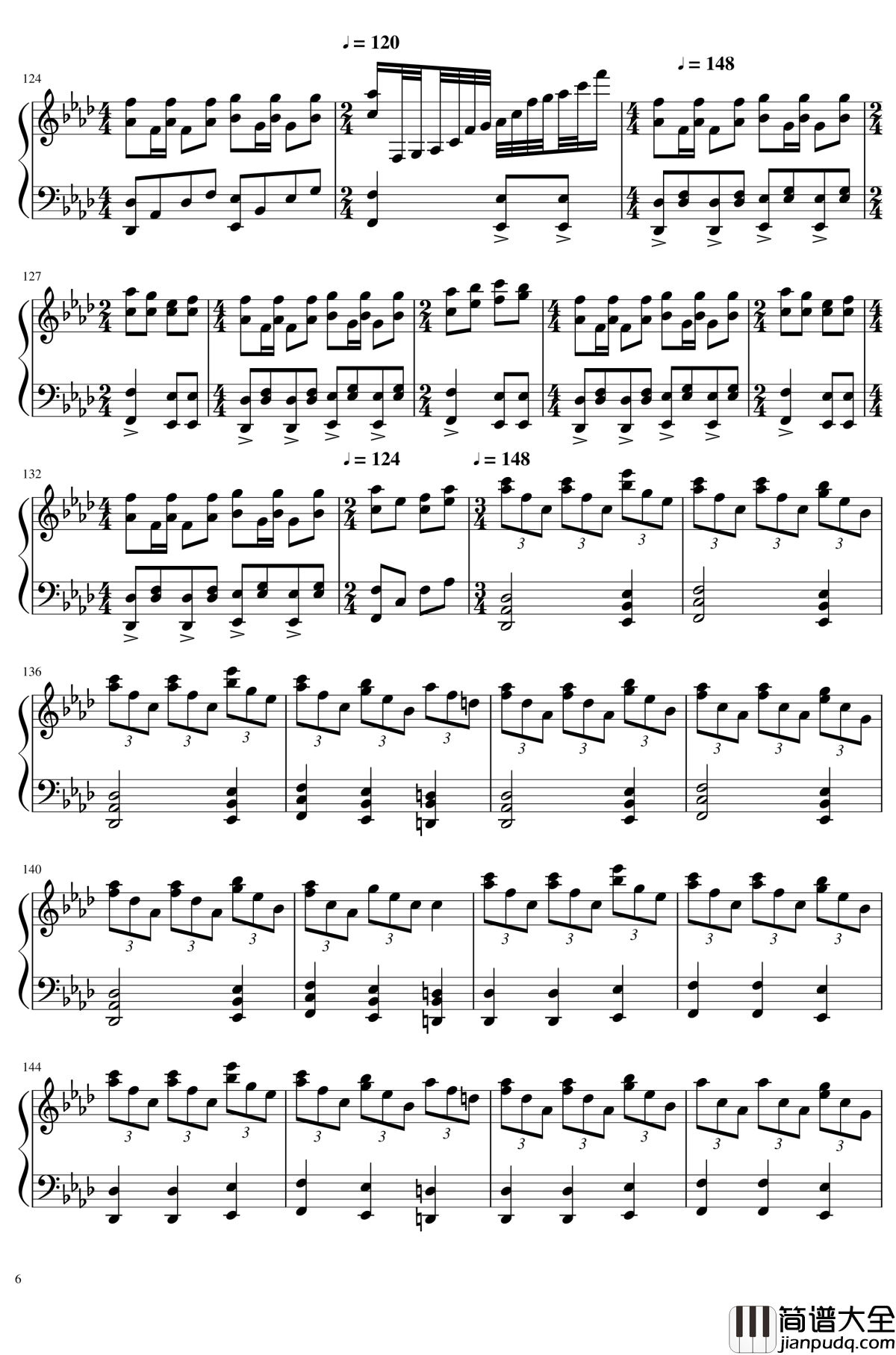 お宇佐さまの素い幡钢琴谱_东方花映冢_东方project_触手猴