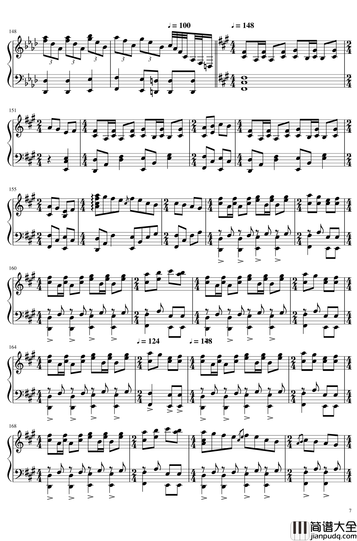 お宇佐さまの素い幡钢琴谱_东方花映冢_东方project_触手猴