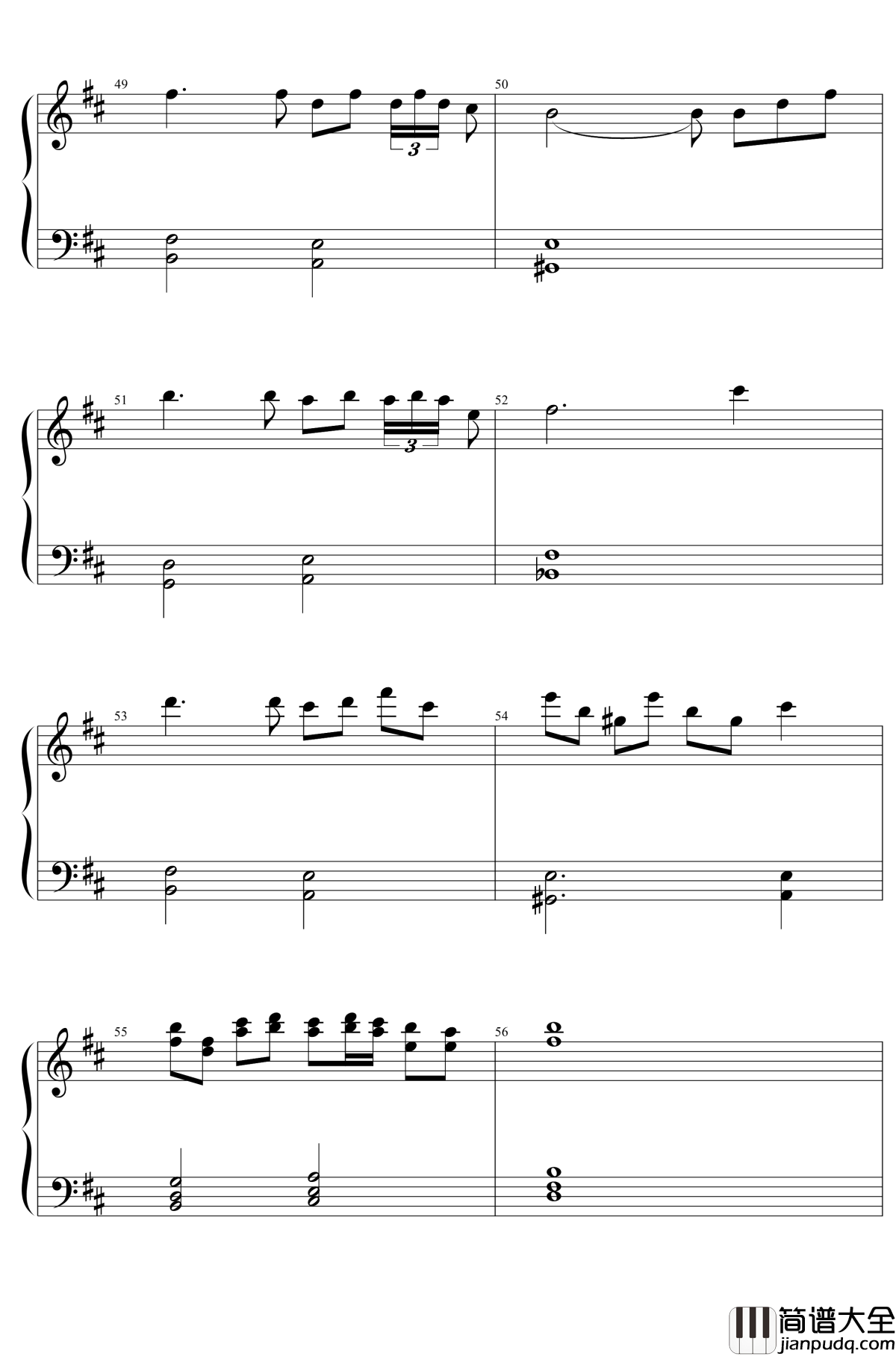 東方２１曲メドレー钢琴谱_东方project