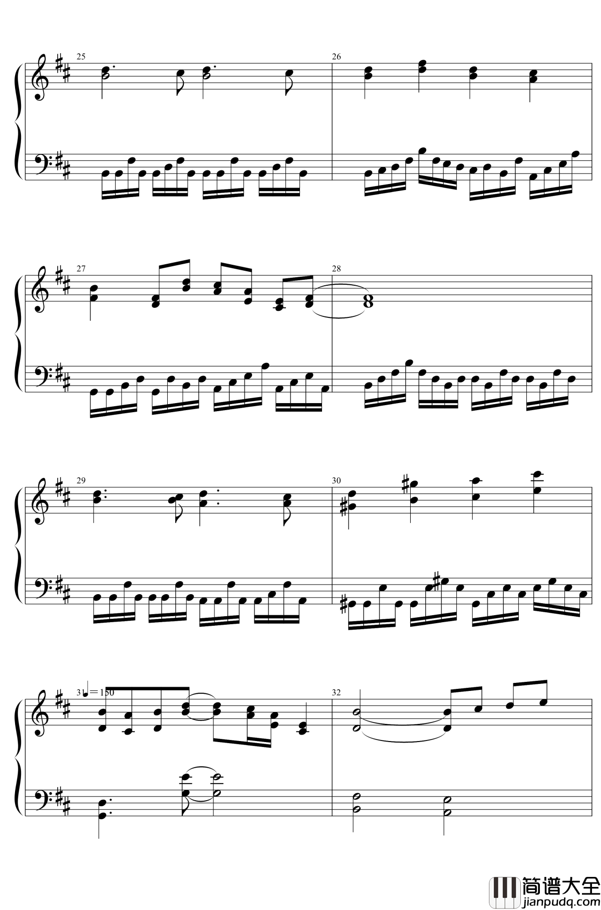 東方２１曲メドレー钢琴谱_东方project