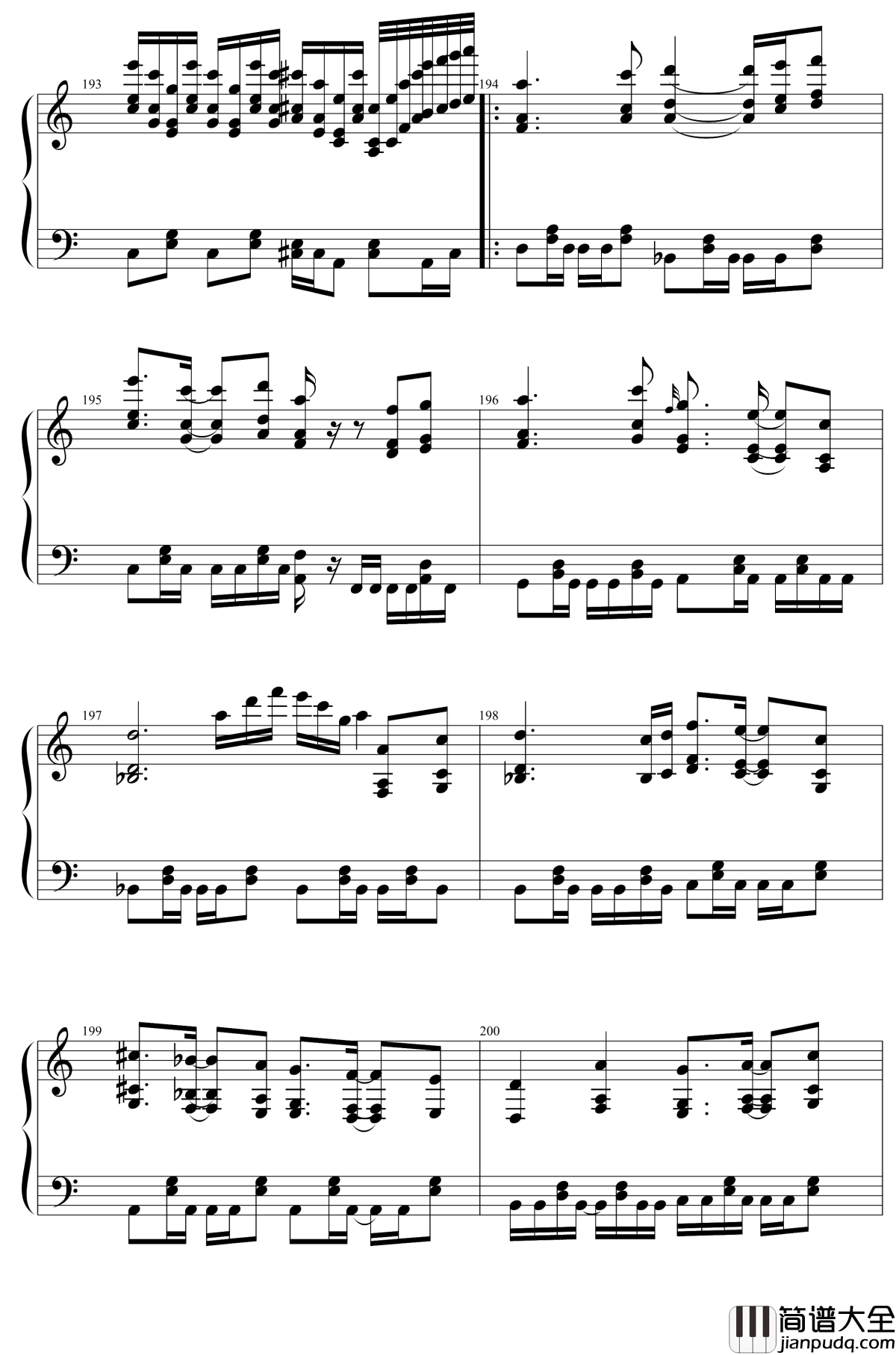 東方２１曲メドレー钢琴谱_东方project