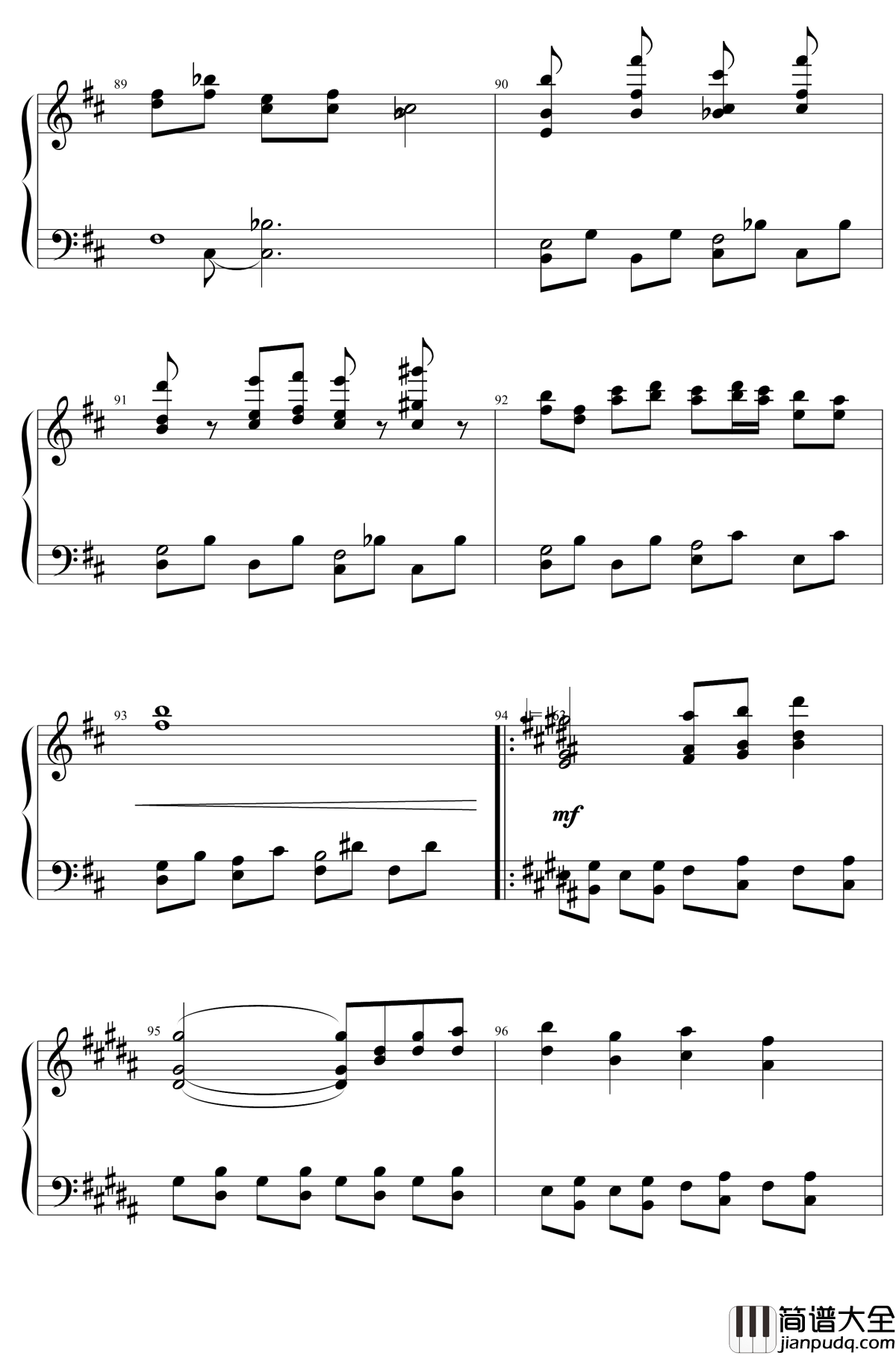 東方２１曲メドレー钢琴谱_东方project