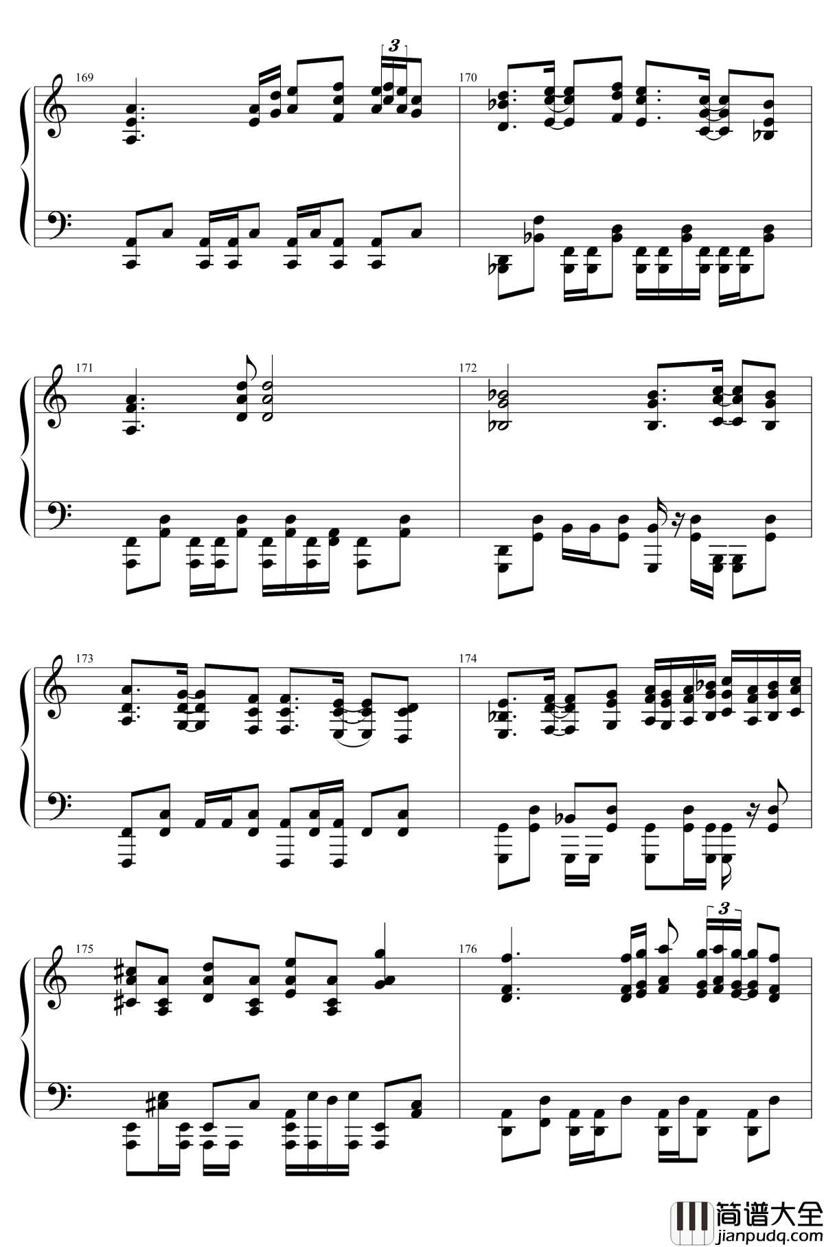 東方２１曲メドレー钢琴谱_东方project