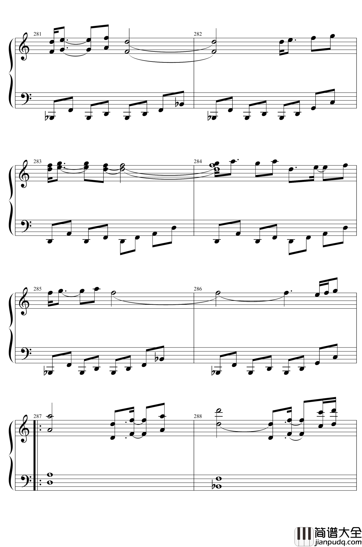 東方２１曲メドレー钢琴谱_东方project