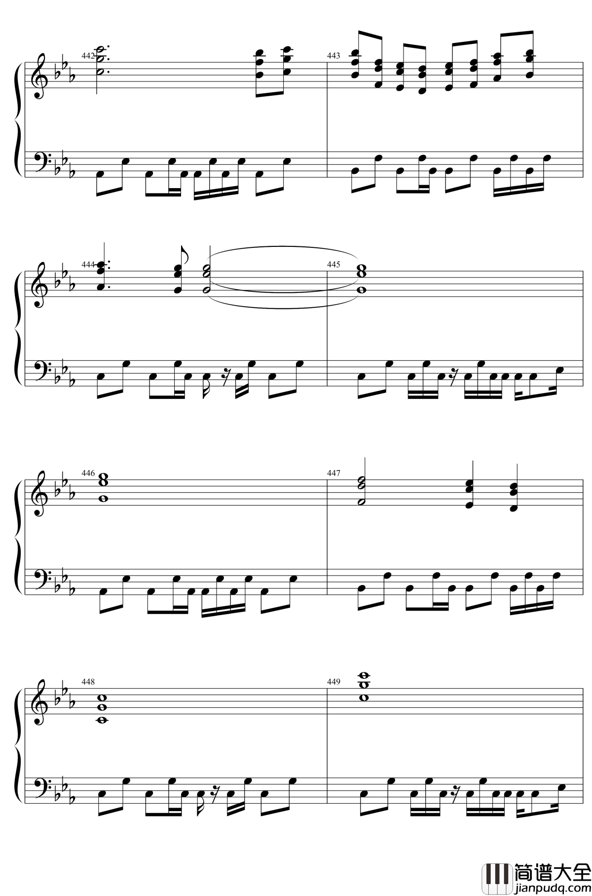 東方２１曲メドレー钢琴谱_东方project