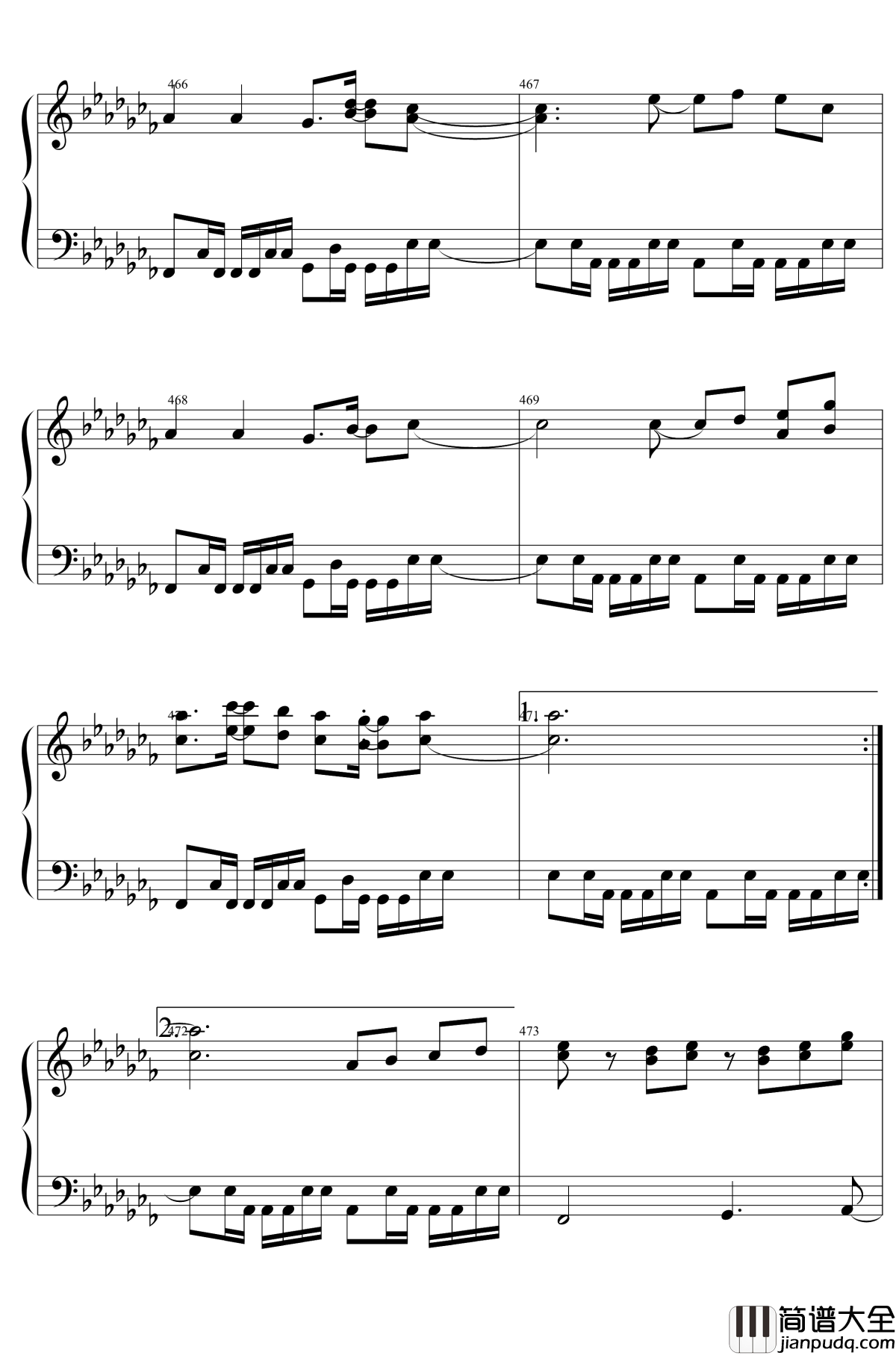 東方２１曲メドレー钢琴谱_东方project