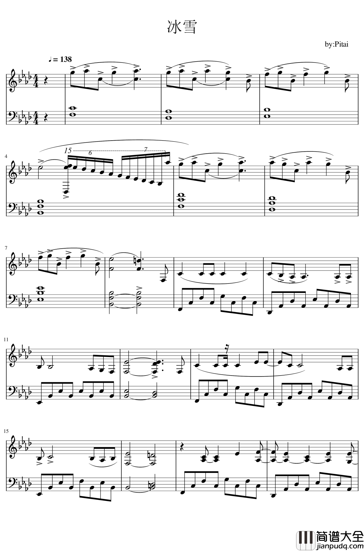 Let_it_go钢琴谱_精致版_冰雪奇缘