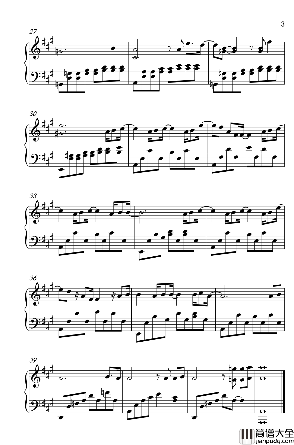 你钢琴谱_马永勤