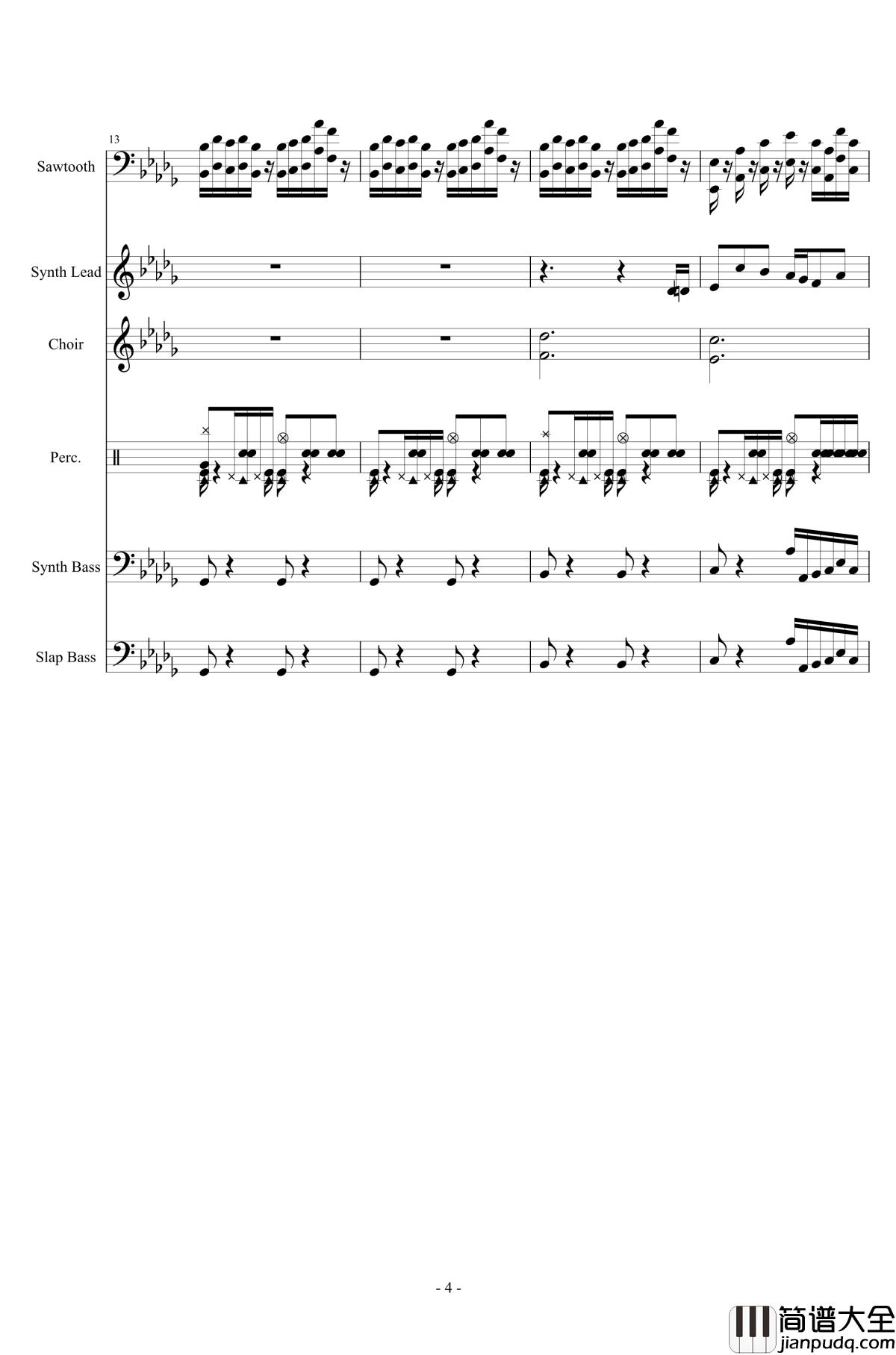 Heartache钢琴谱_Toriel