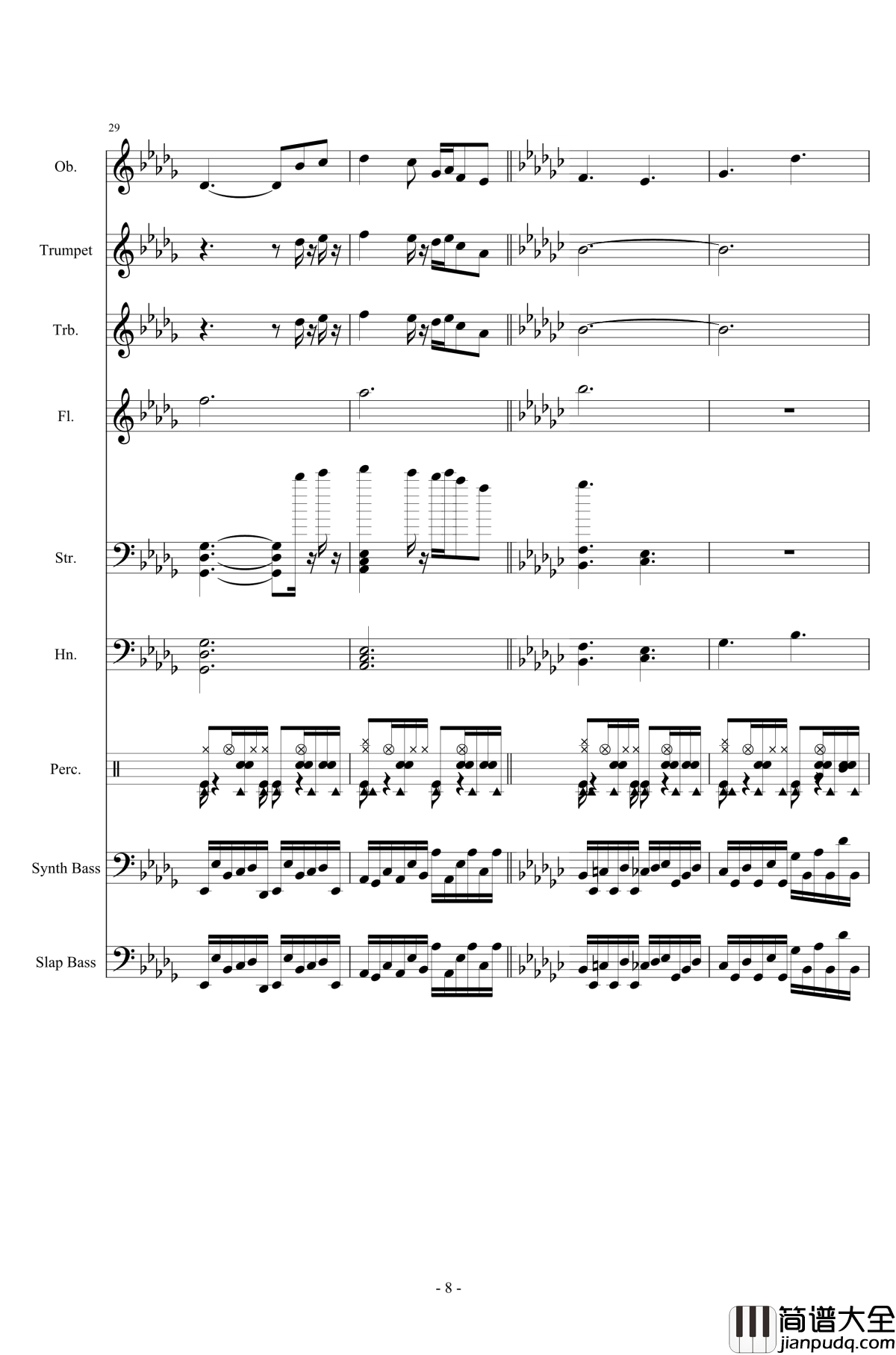 Heartache钢琴谱_Toriel