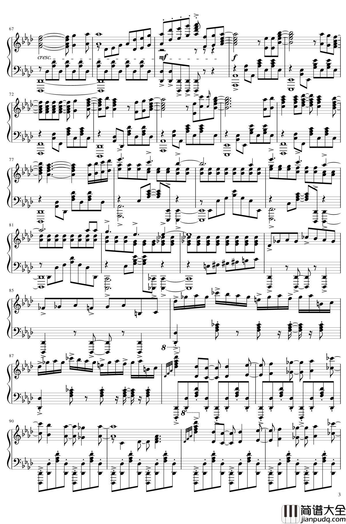 _冰雪奇缘_主题曲钢琴谱_Let_It_Go_还原度95%编配_Bit改编_冰雪奇缘