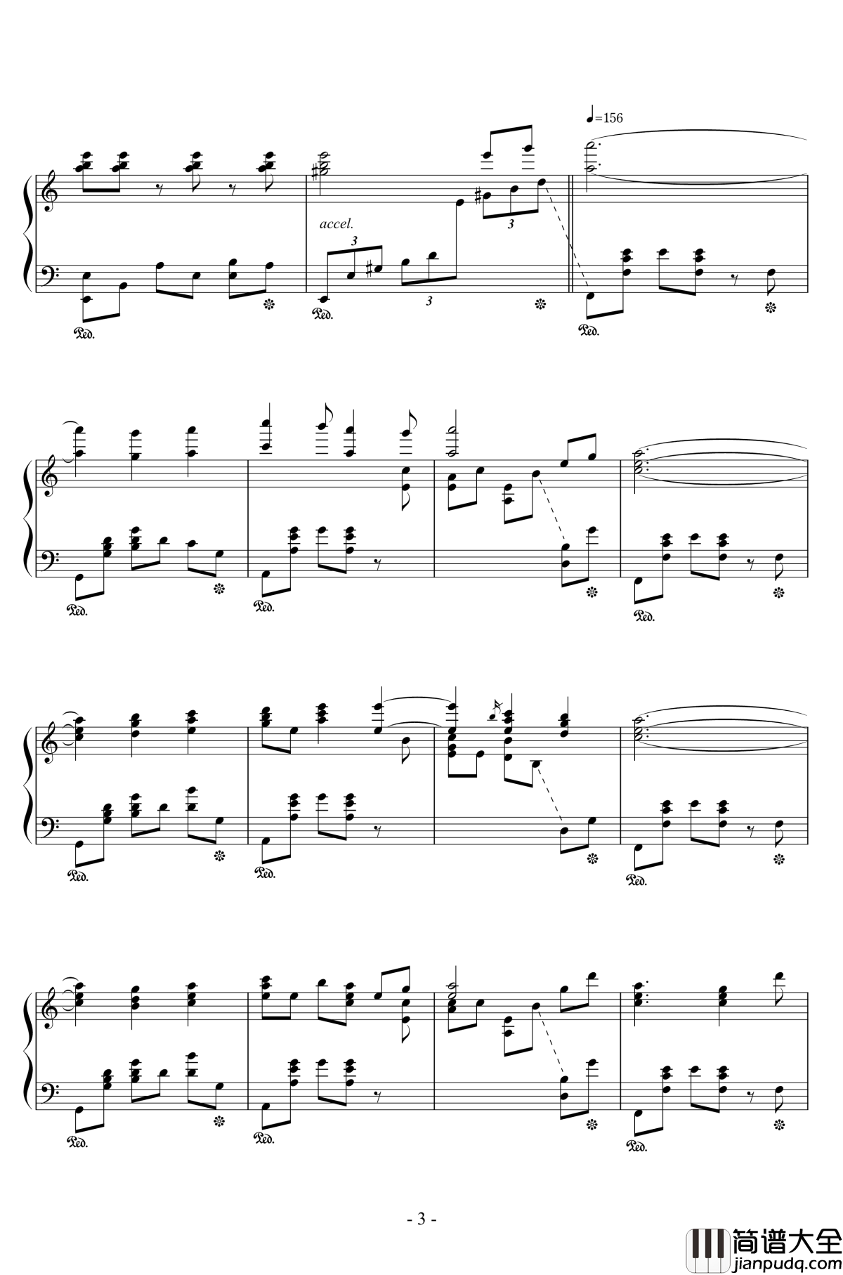 绯想天钢琴谱_东方绯想天_东方project