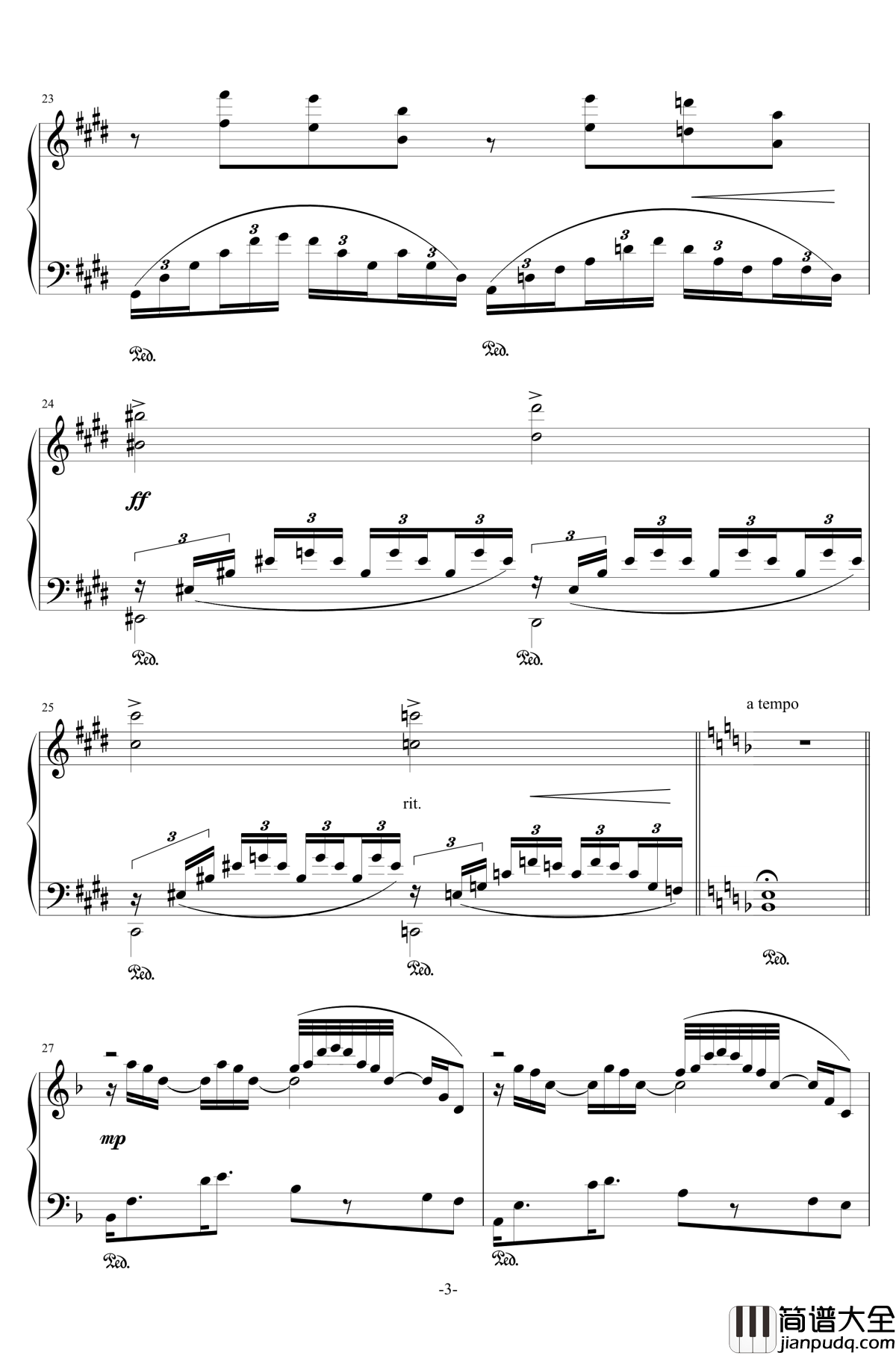 素描_海景钢琴谱_车致佑