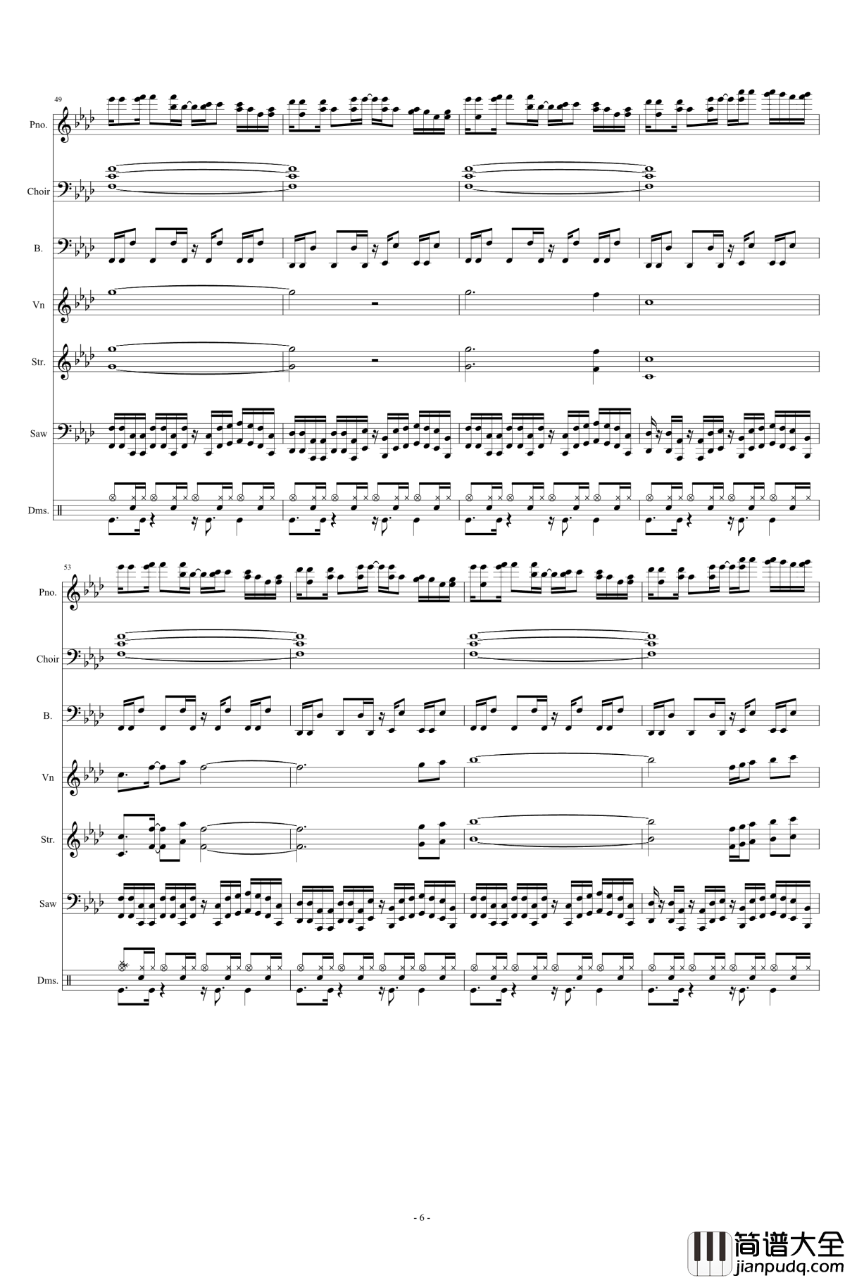 Battle_Against_A_True_Hero钢琴谱_Undertale_Undyne/In