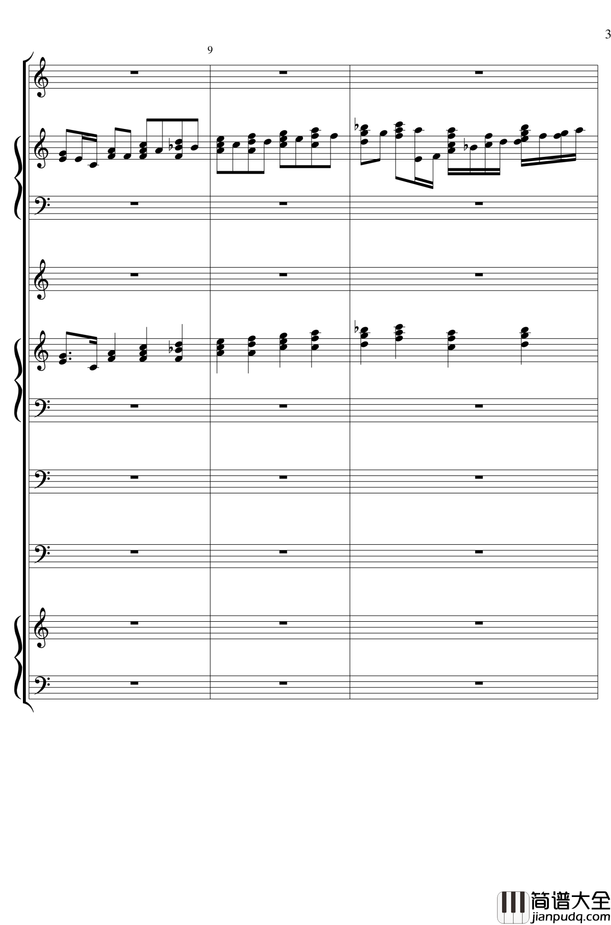 Imaginary_love钢琴谱_miuyuyi