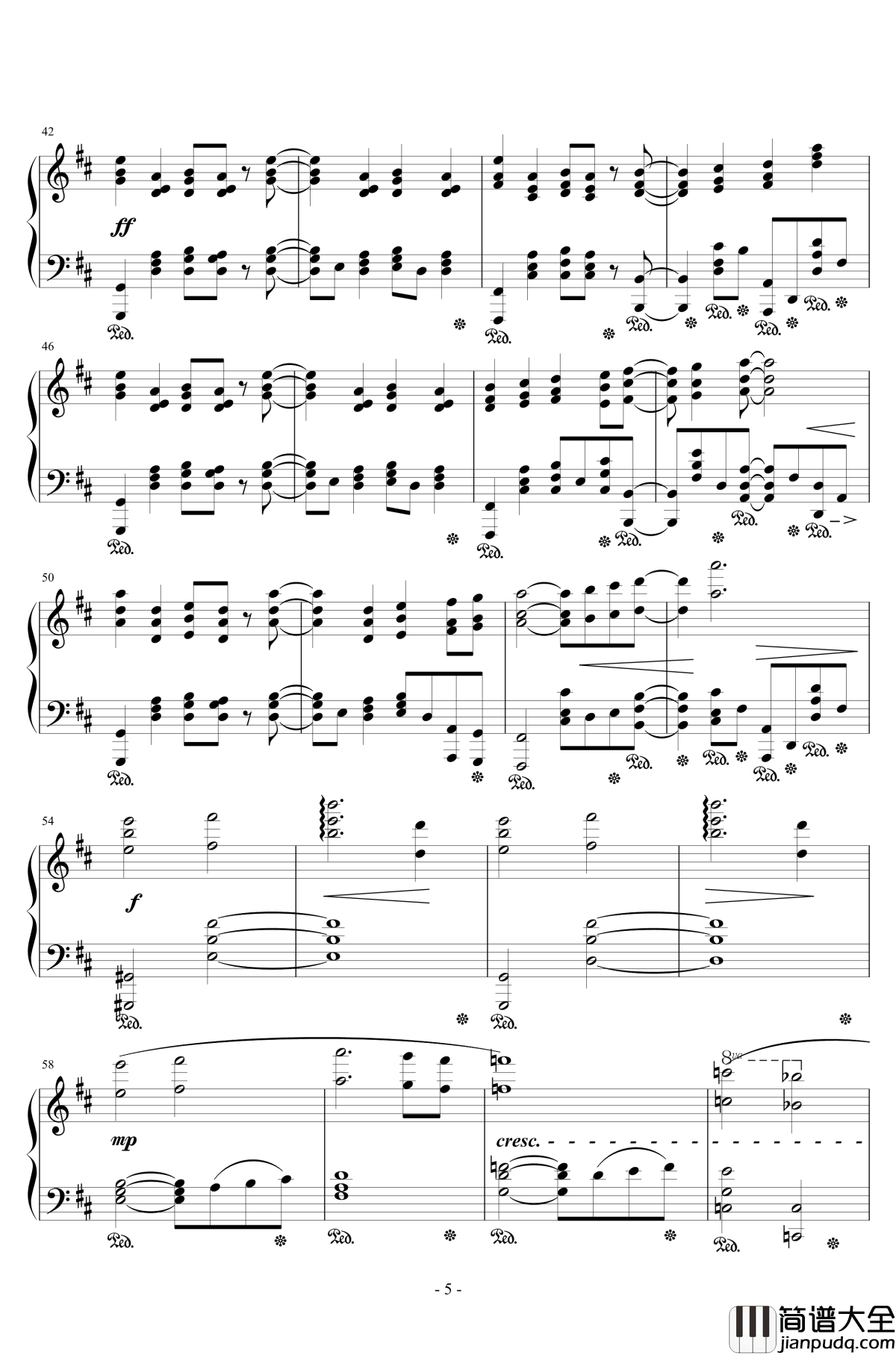 最终幻想13闪光钢琴谱_Blinded_By_Light_浜涡正志