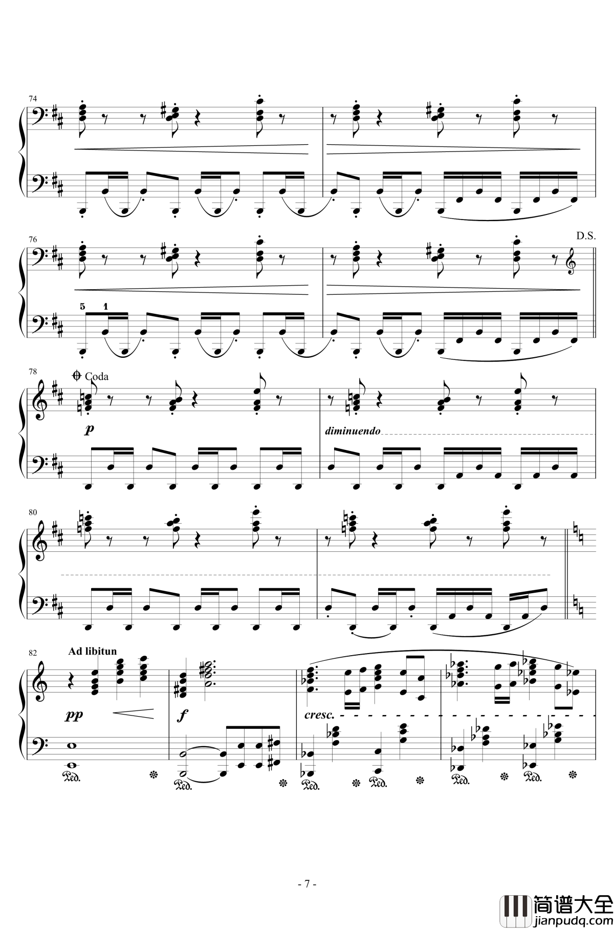 最终幻想13闪光钢琴谱_Blinded_By_Light_浜涡正志