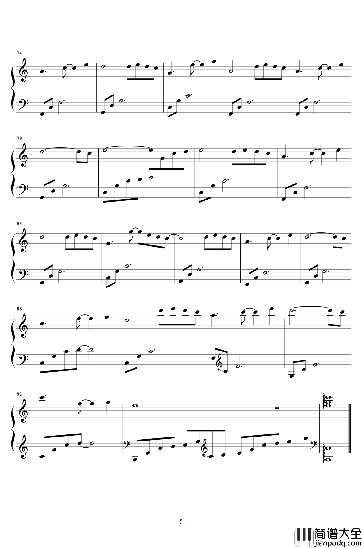 What_Are_Words钢琴谱_简单完美版_Chris_Medina