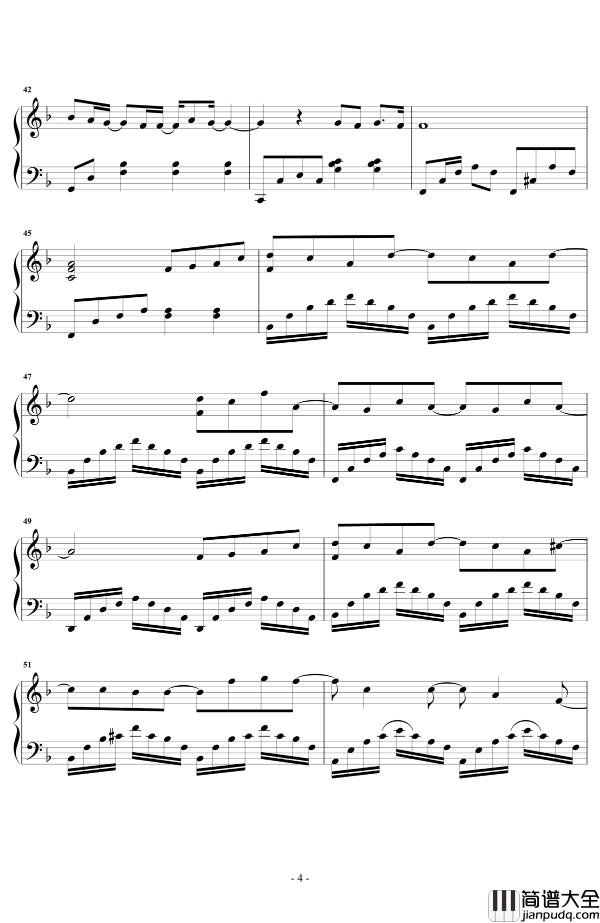 水星记钢琴谱_独奏_郭顶