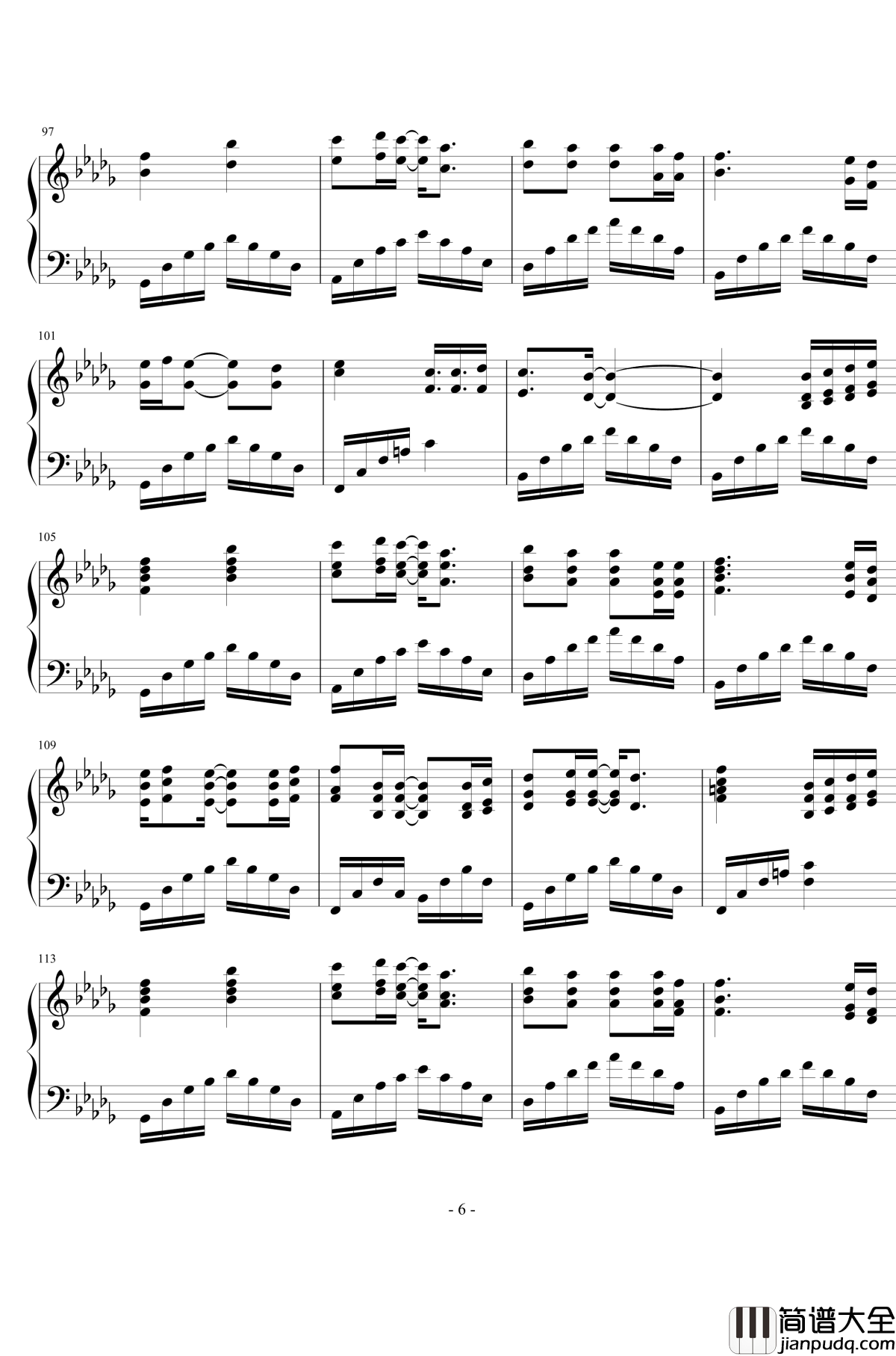 红颜若雪钢琴谱_V1.0完美版_少司命/Tacke竹桑