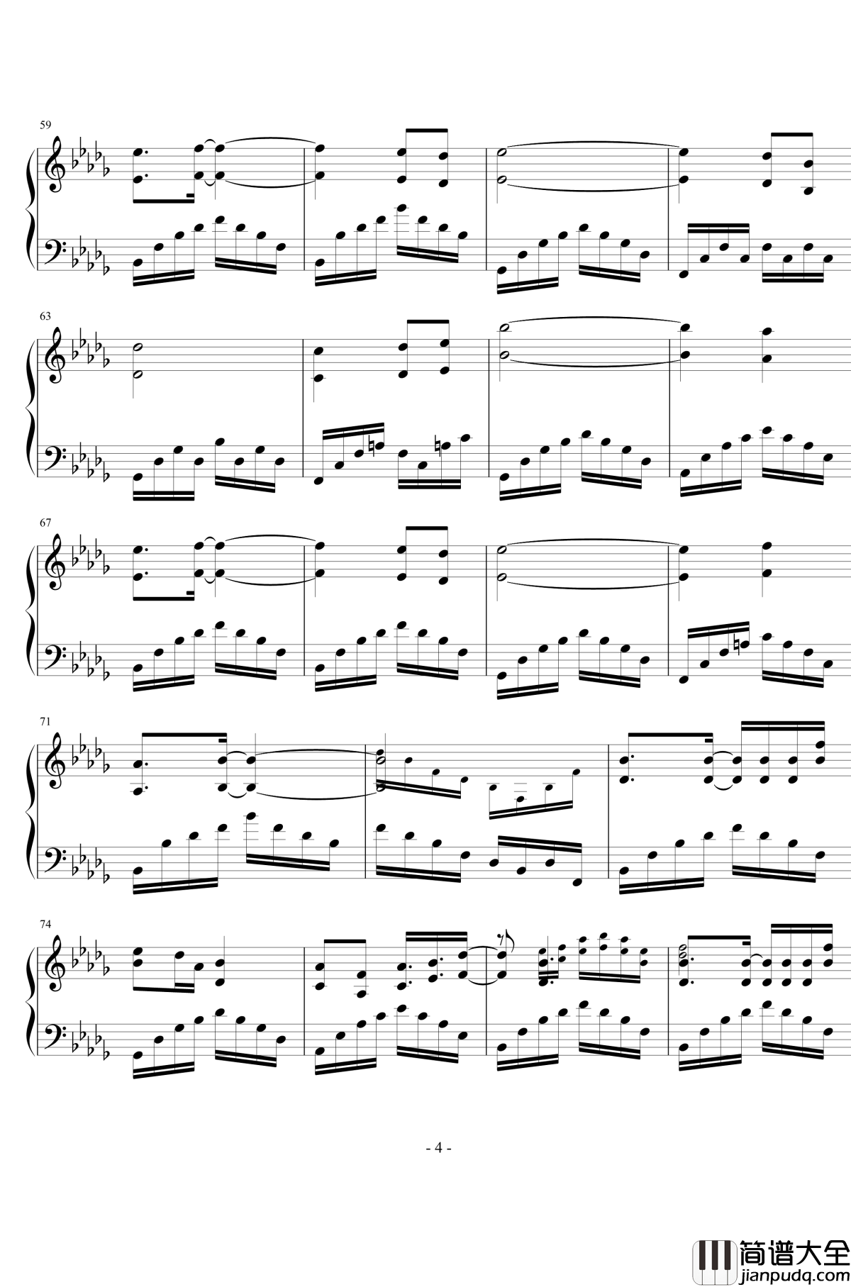 红颜若雪钢琴谱_V1.0完美版_少司命/Tacke竹桑