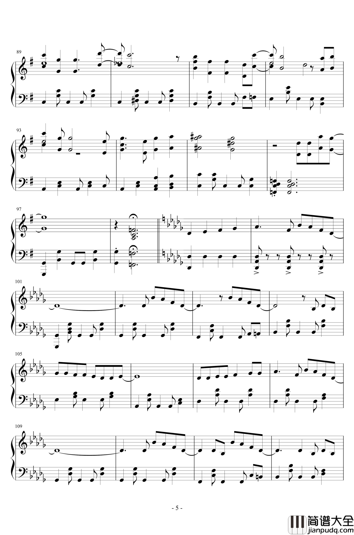 明日も钢琴谱_SHiSHAMO