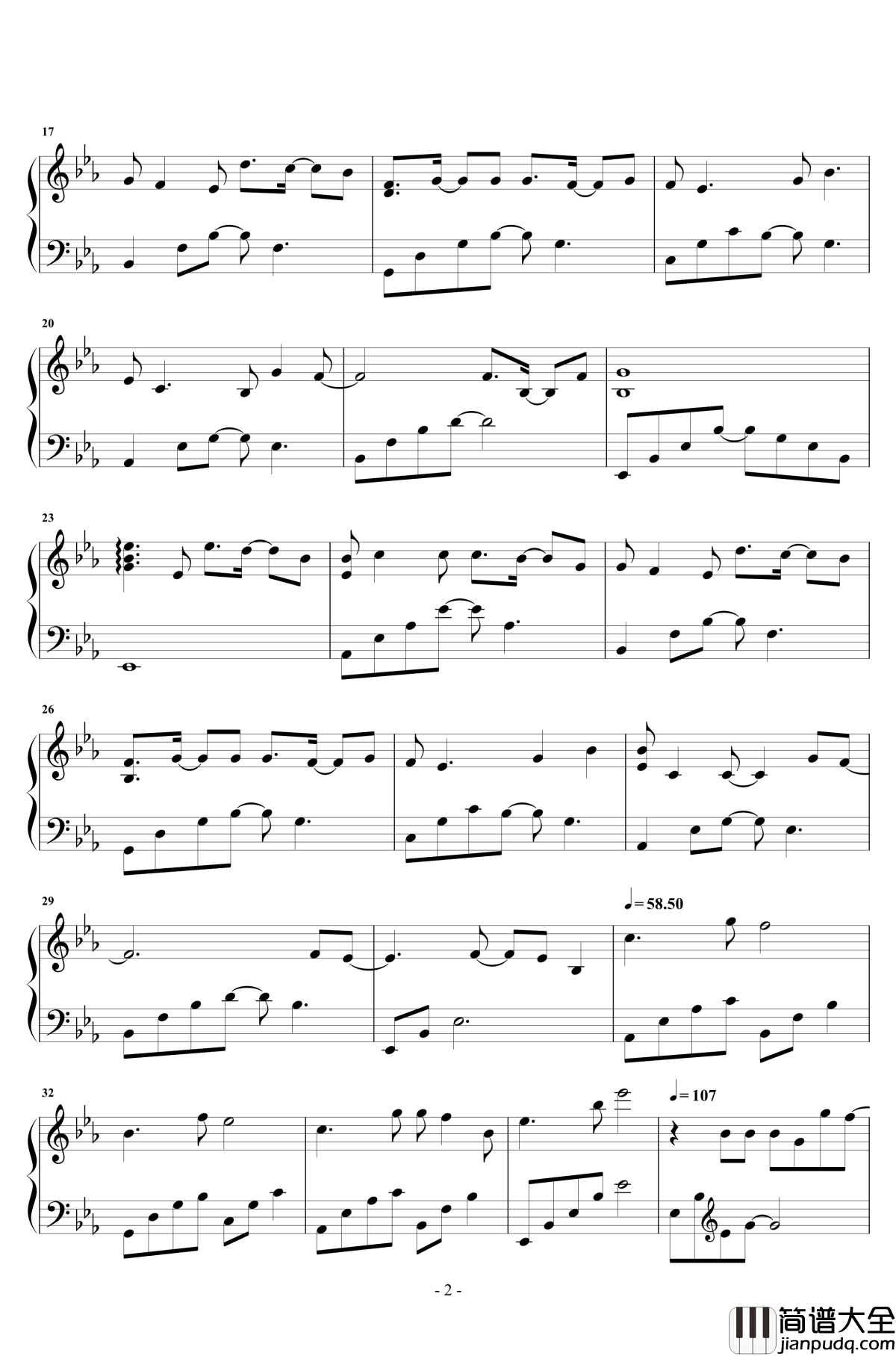 白羊钢琴谱_华丽独奏_徐秉龙