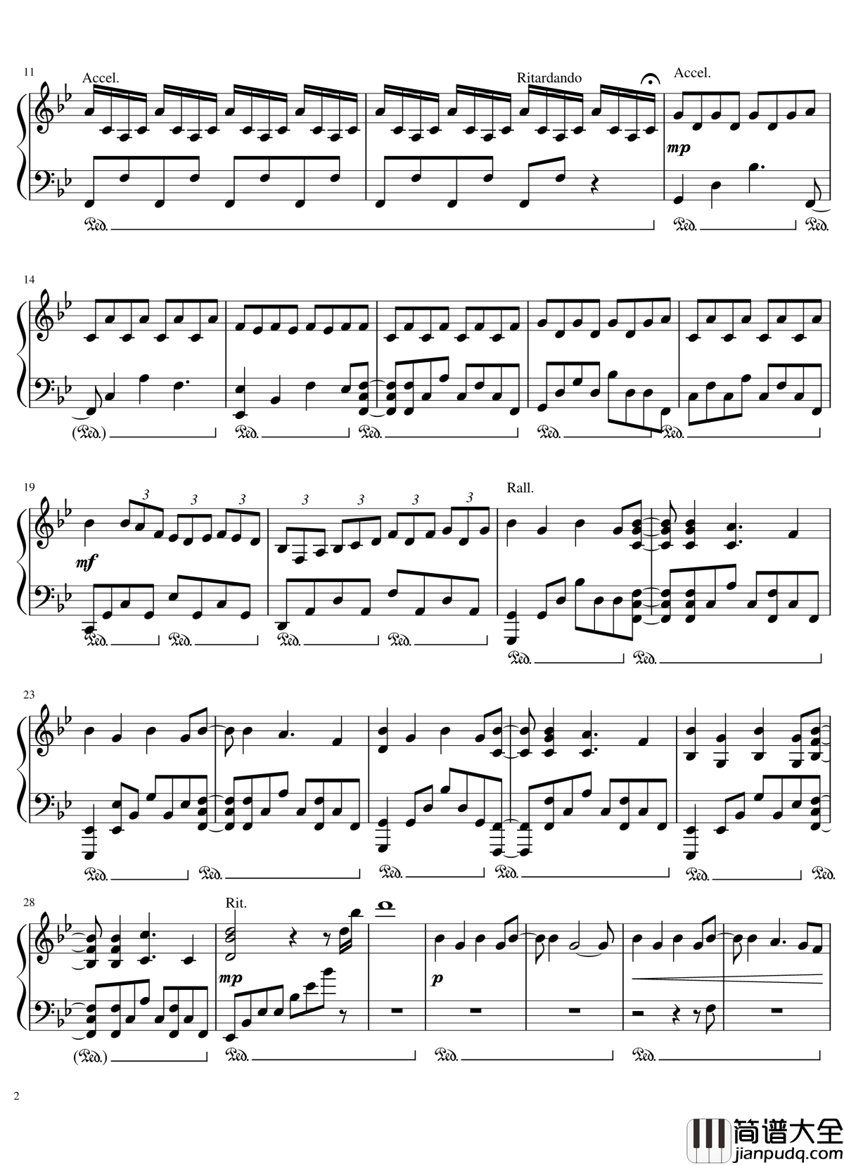 Skyworld钢琴谱_two_steps_from_hell