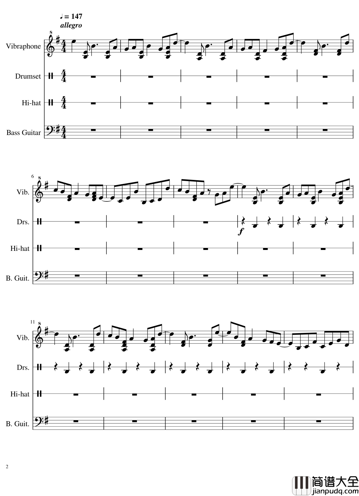 Marble_Machine钢琴谱_总谱_Wintergatan