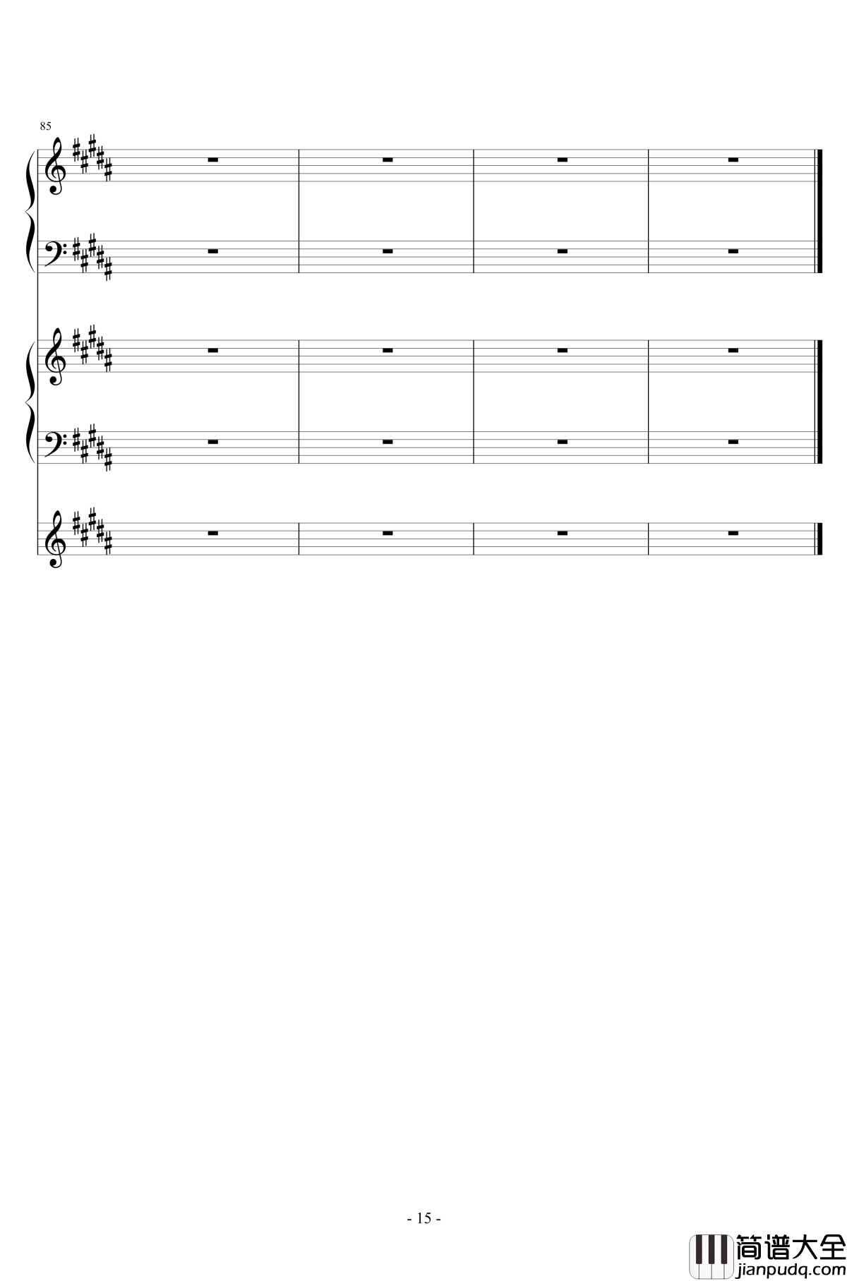 风对雨的轻语钢琴谱_Dark小灭酱