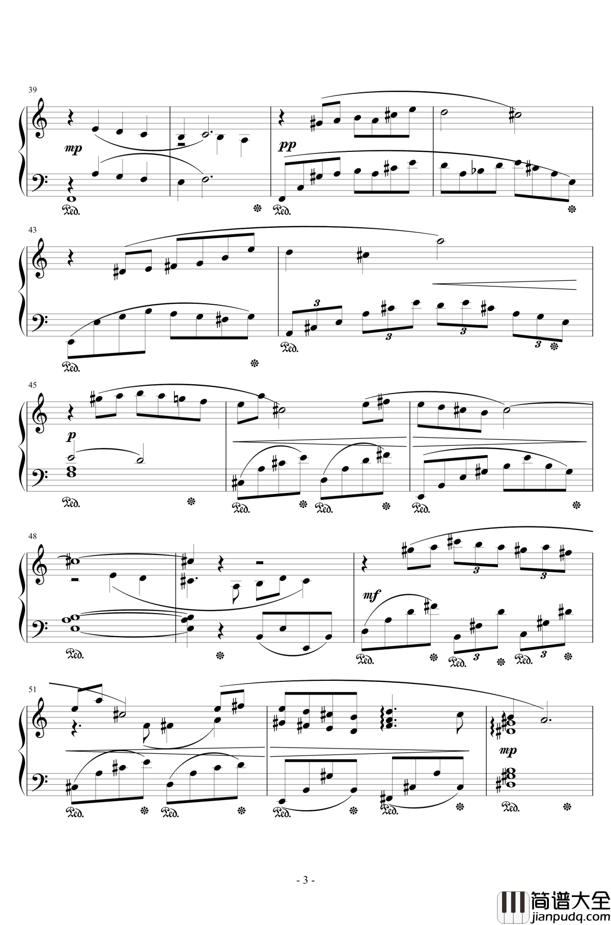 最终幻想8花园主题音乐钢琴谱_植松伸夫