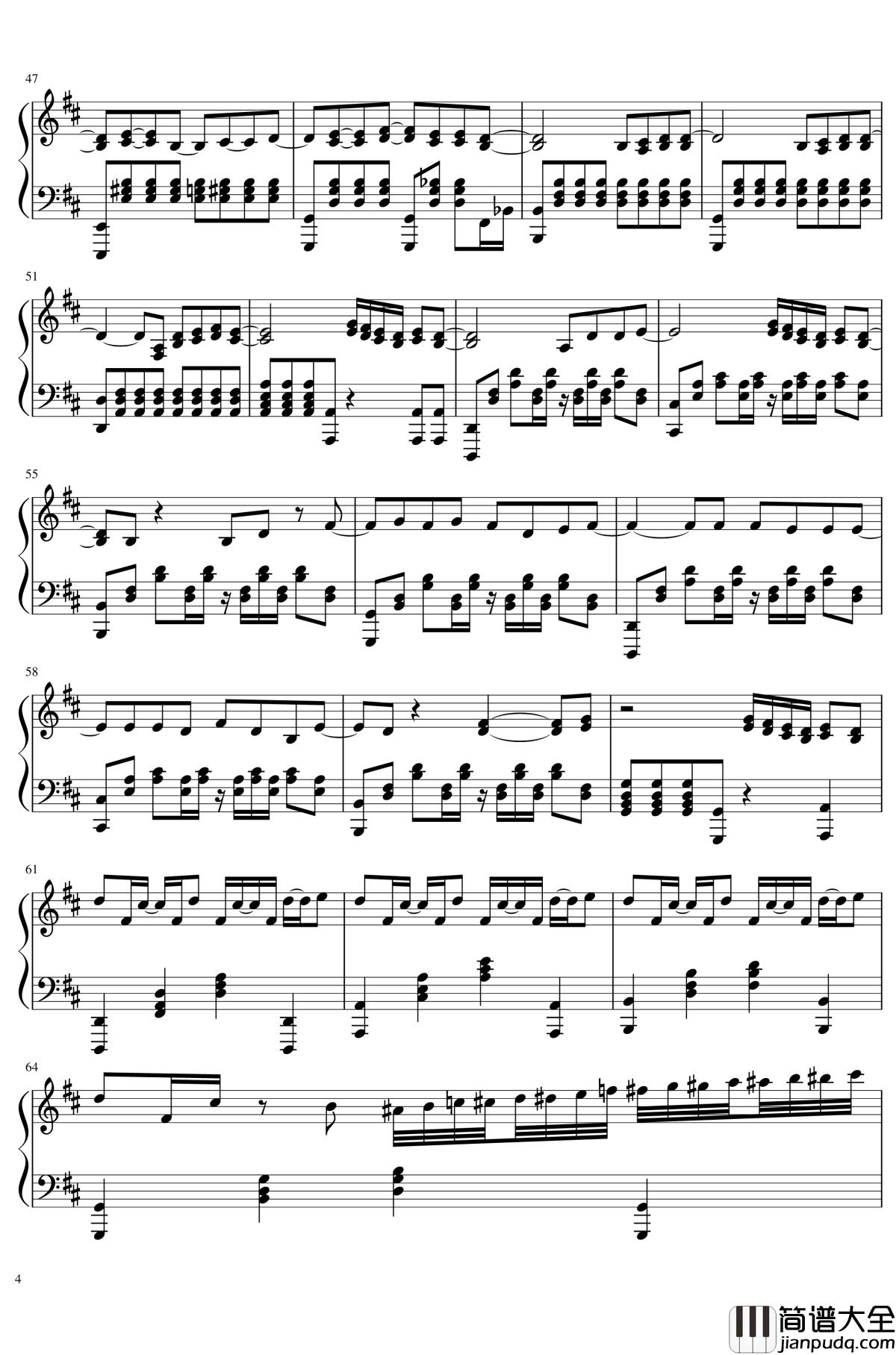 不爱我就拉倒钢琴谱_周杰伦