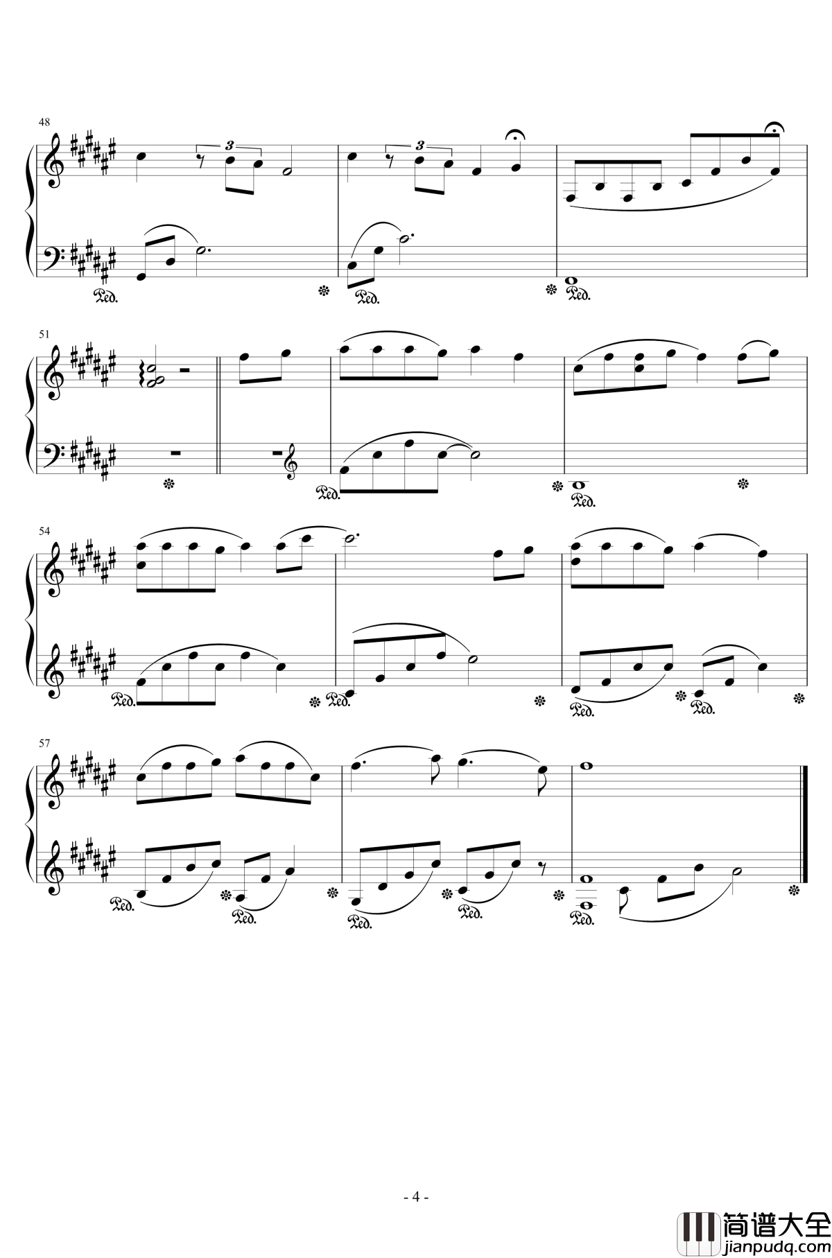 いつかのひかり钢琴谱_MANYO