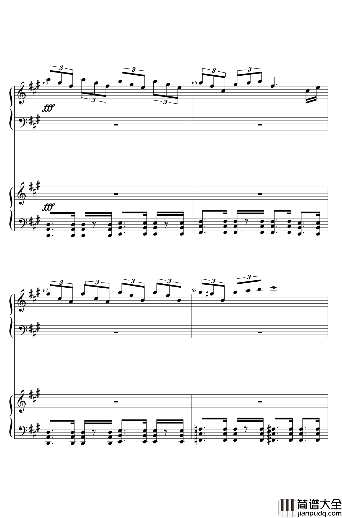 U.N.OWEN就是她吗钢琴谱_东方红魔乡_东方project