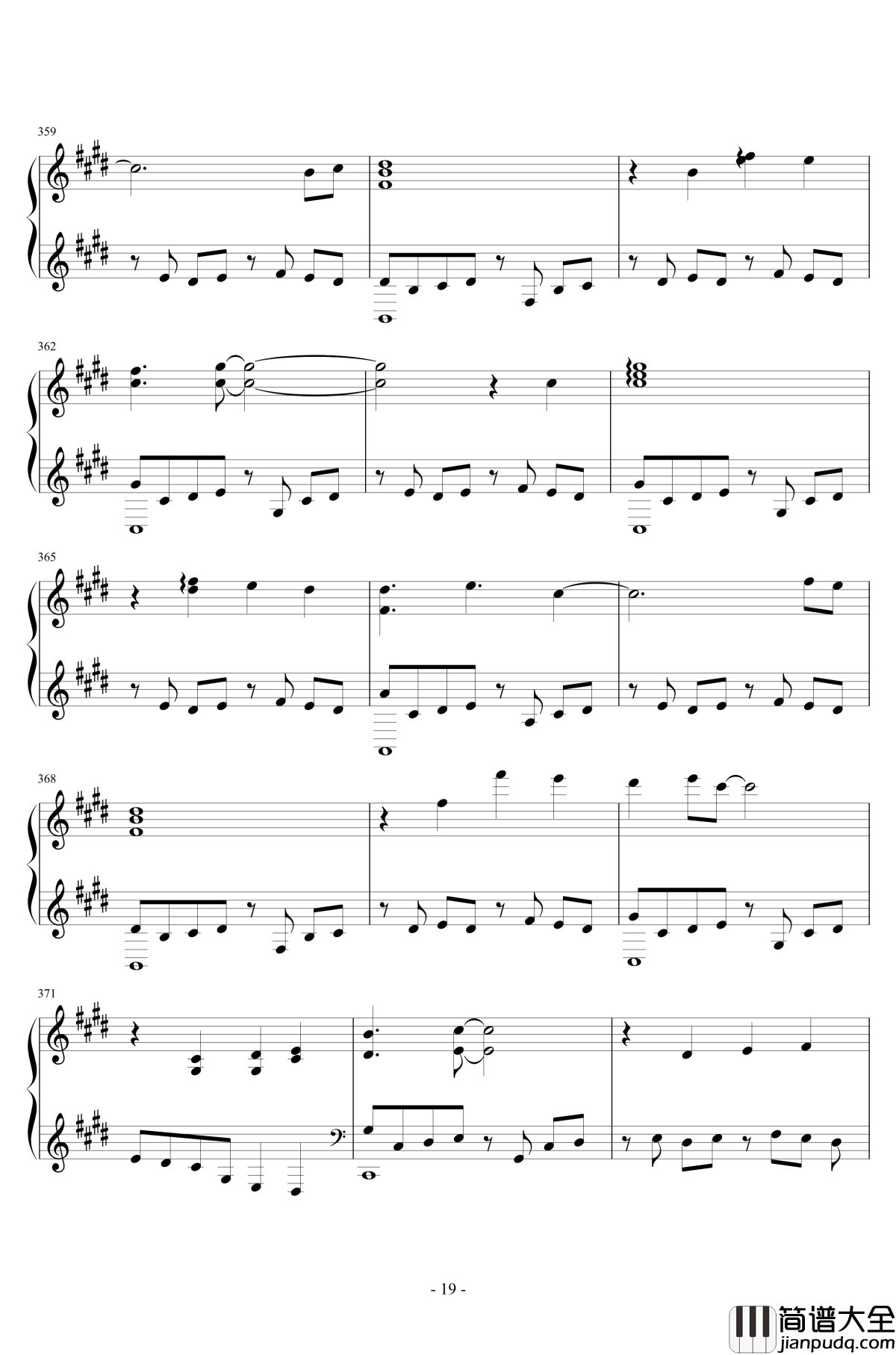 桃花源组曲钢琴谱_Minecraft史诗工坊_新·桃花源