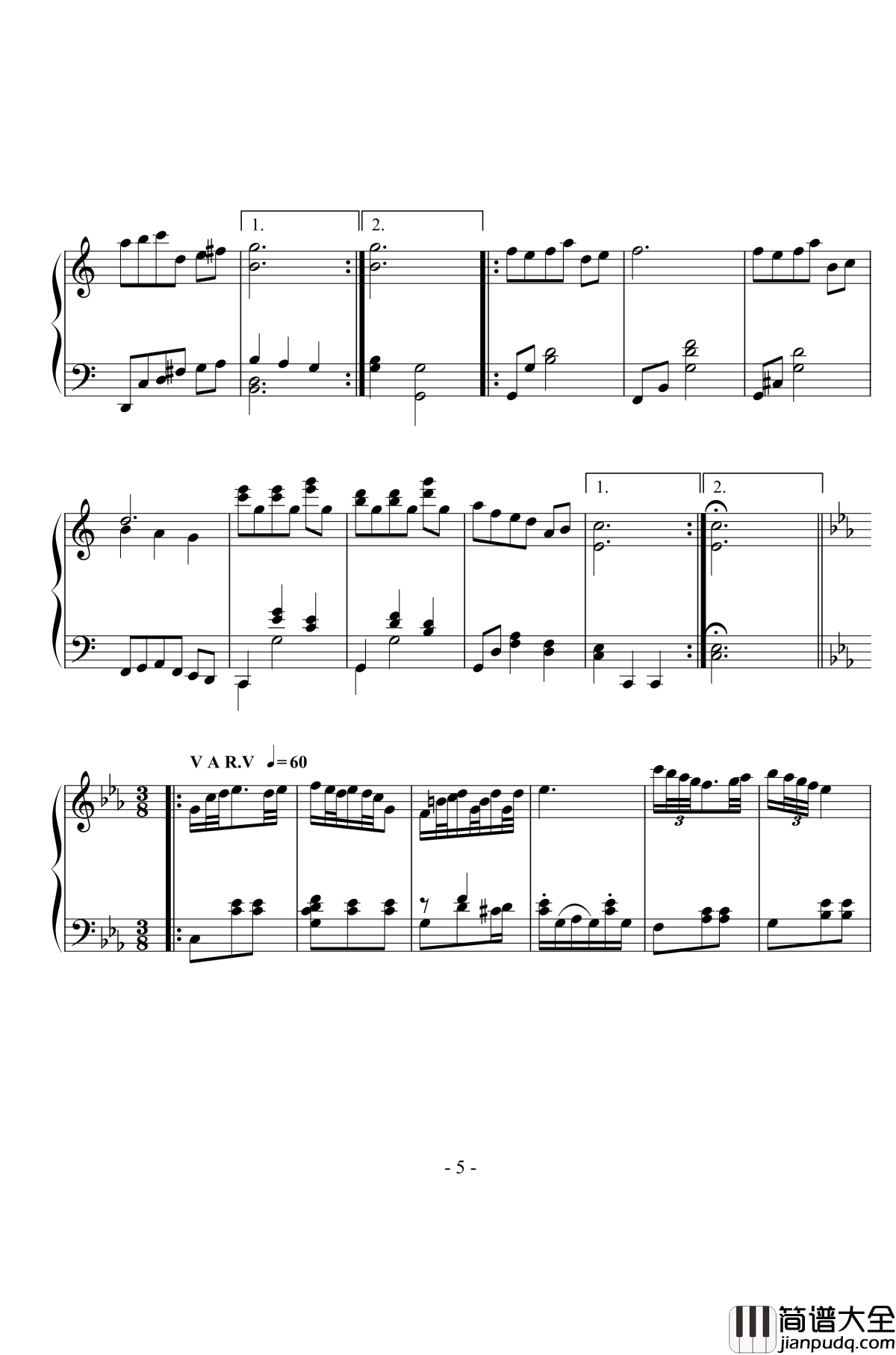 Morning_Sunlight钢琴谱_Viaration_nzh1934