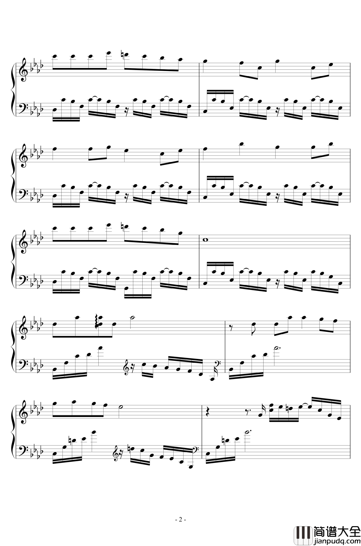 驱魔少年ララの子守呗钢琴谱_驱魔少年