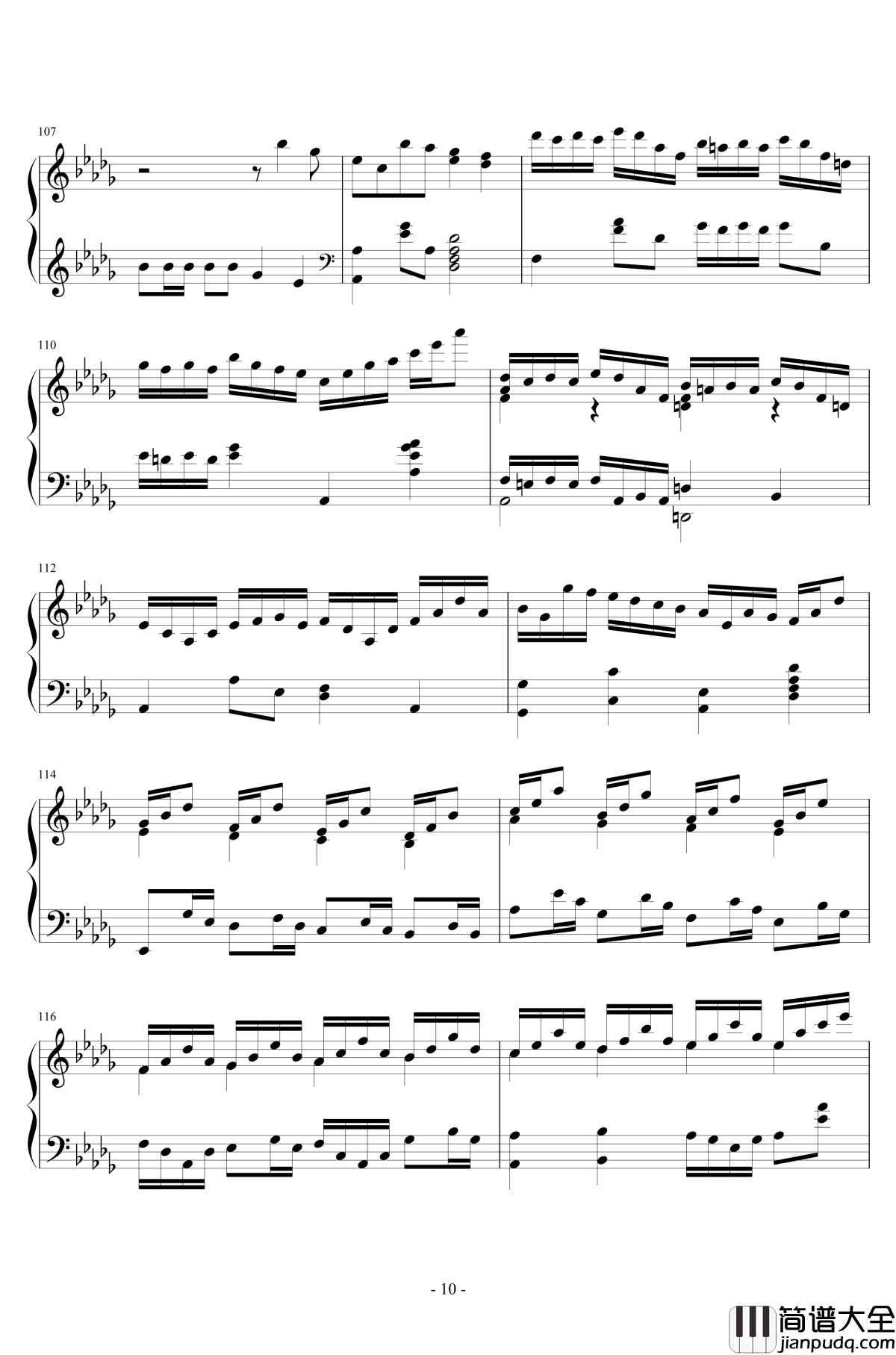 第二钢琴奏鸣曲第一乐章钢琴谱_nzh1934