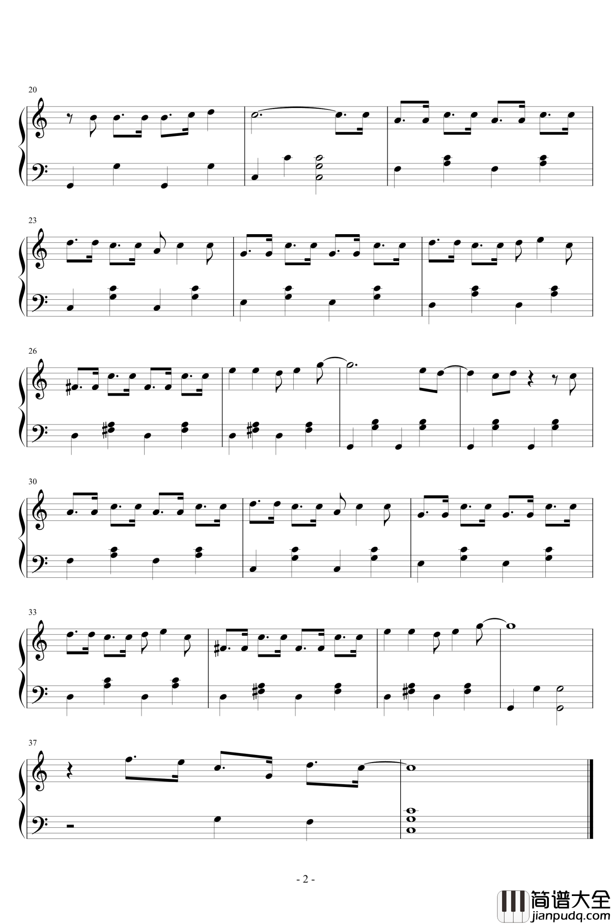 喜洋洋和灰太狼钢琴谱