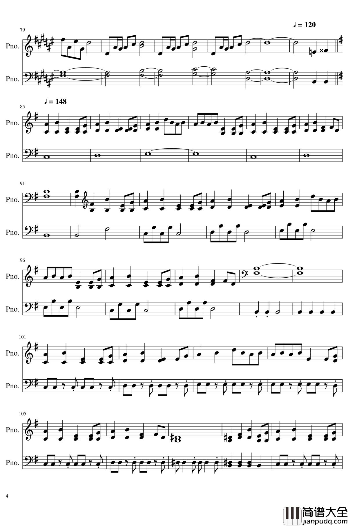 童祭钢琴谱_Innocent_Treasures_东方project