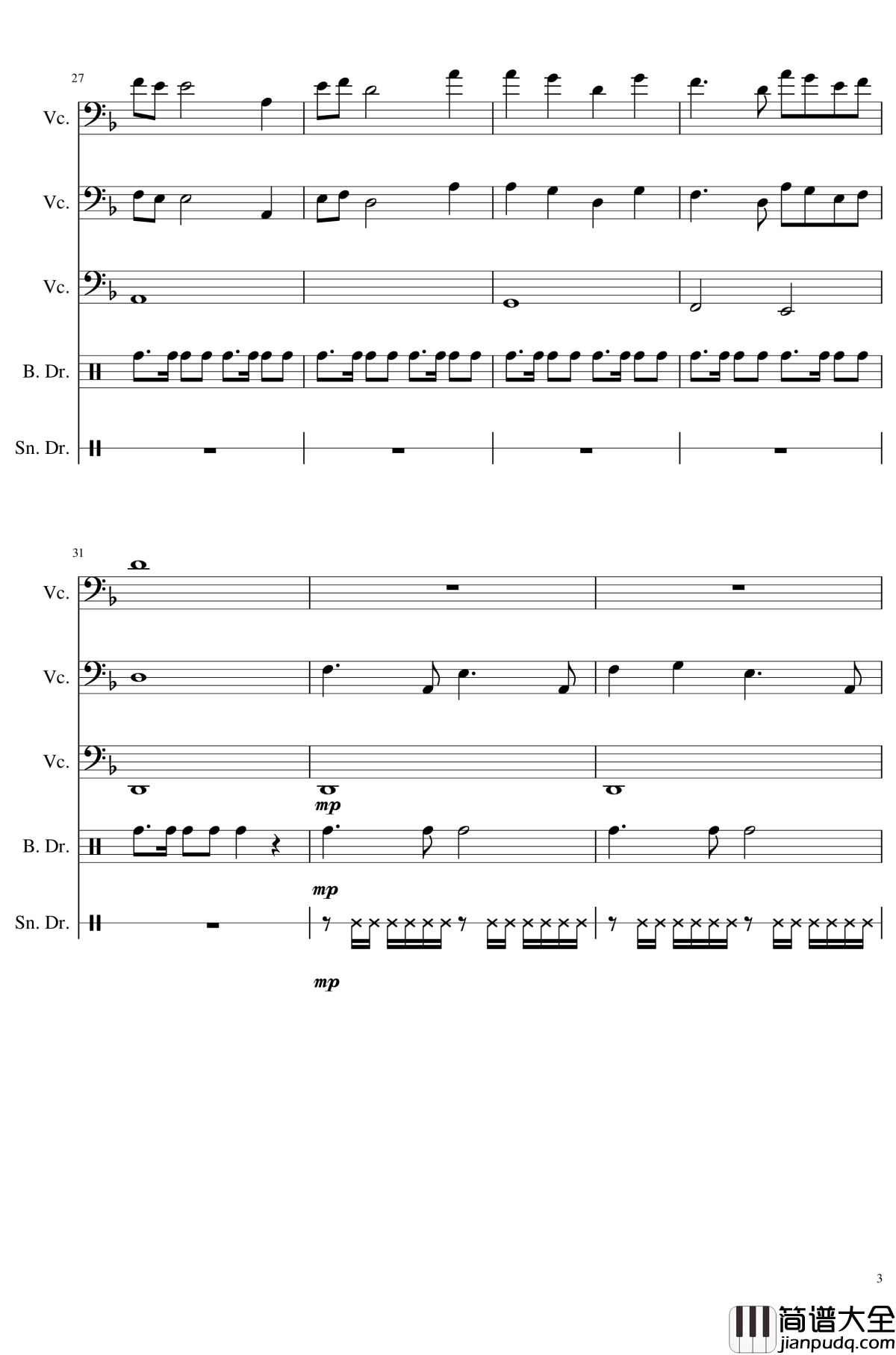 A_lannister_always_pays_his_debts钢琴谱_权力的游戏