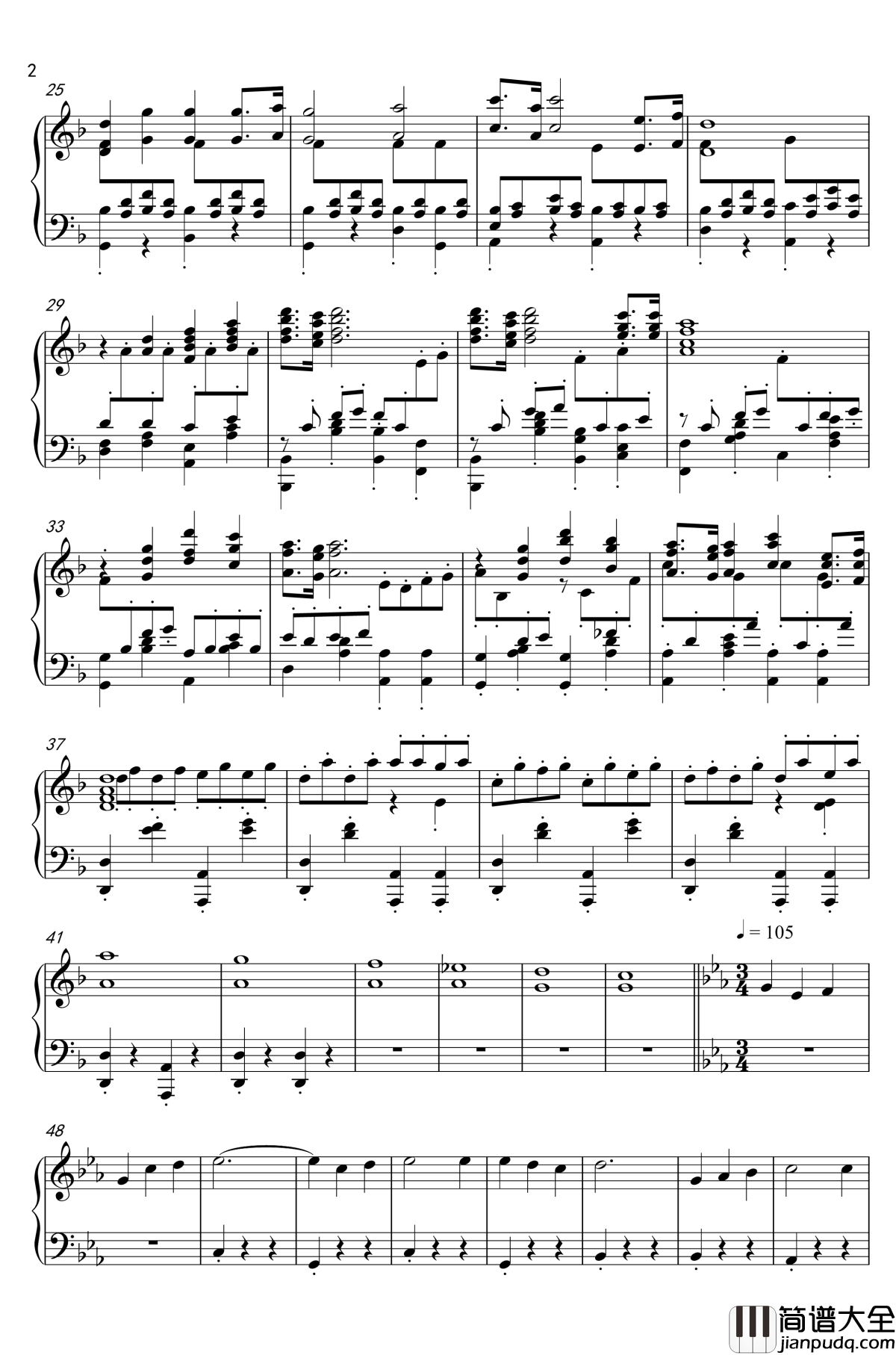 太阳照常升起钢琴谱_久石让