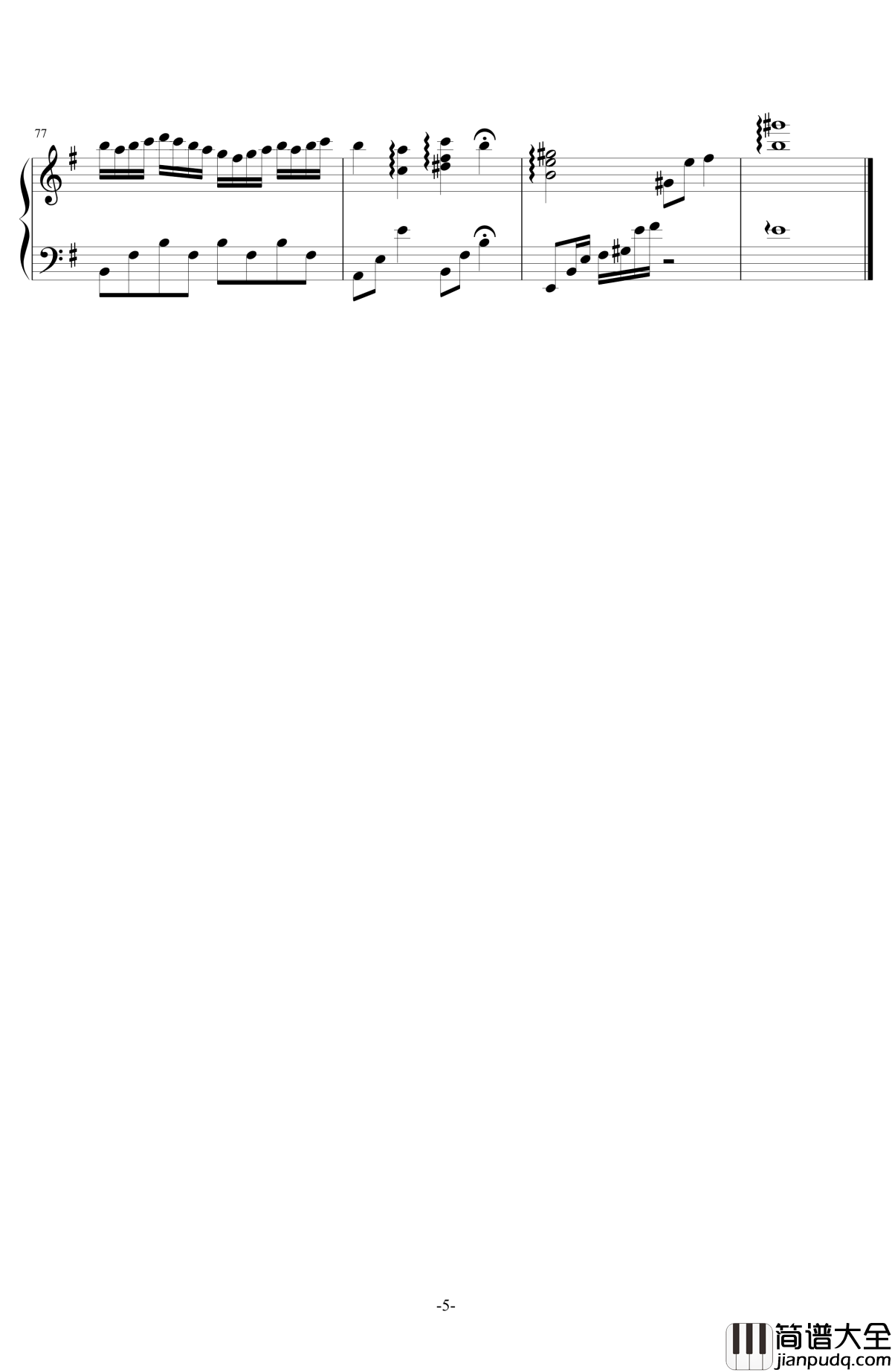 化蝶钢琴谱_何韵诗